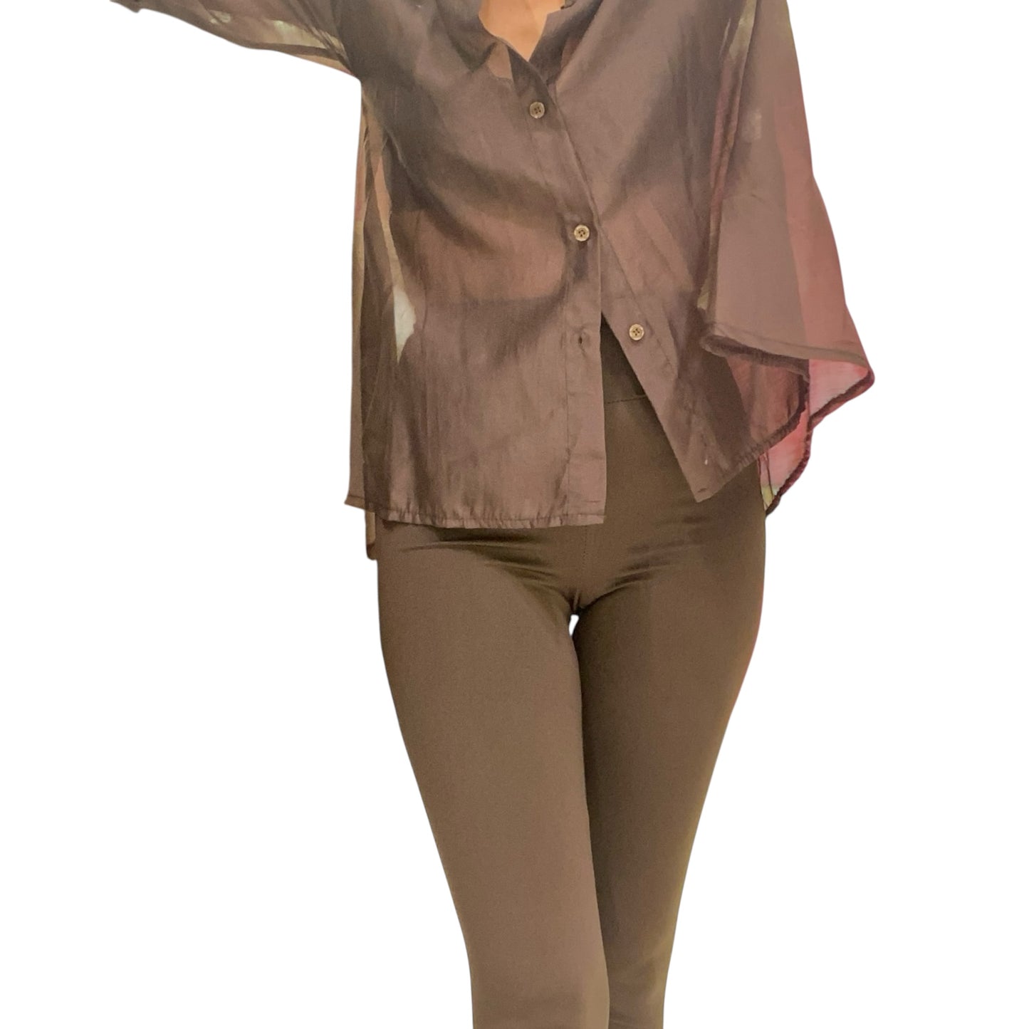 Camicia velata viscosa