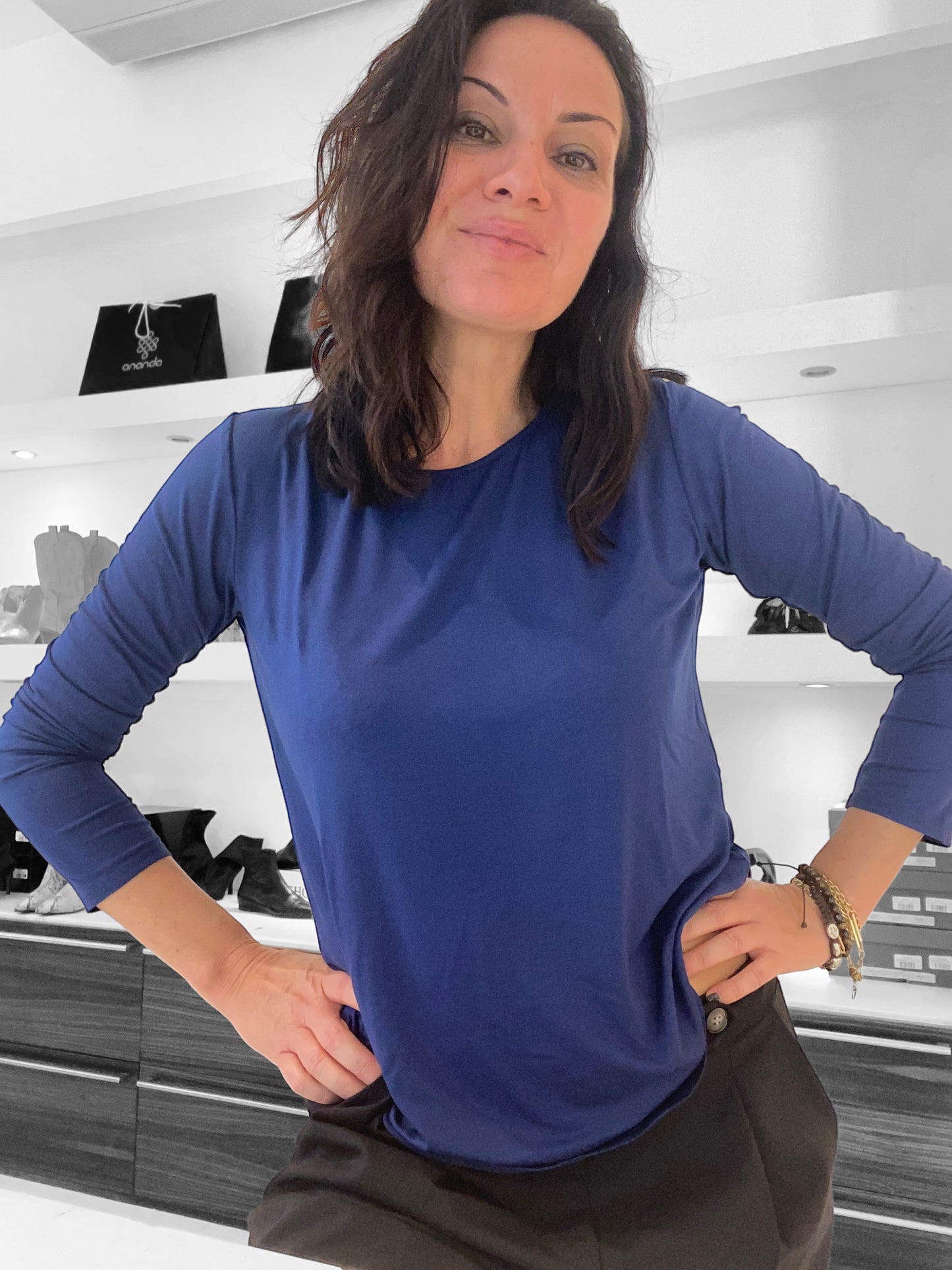 T-Shirt Lunga Maglina Viscosa