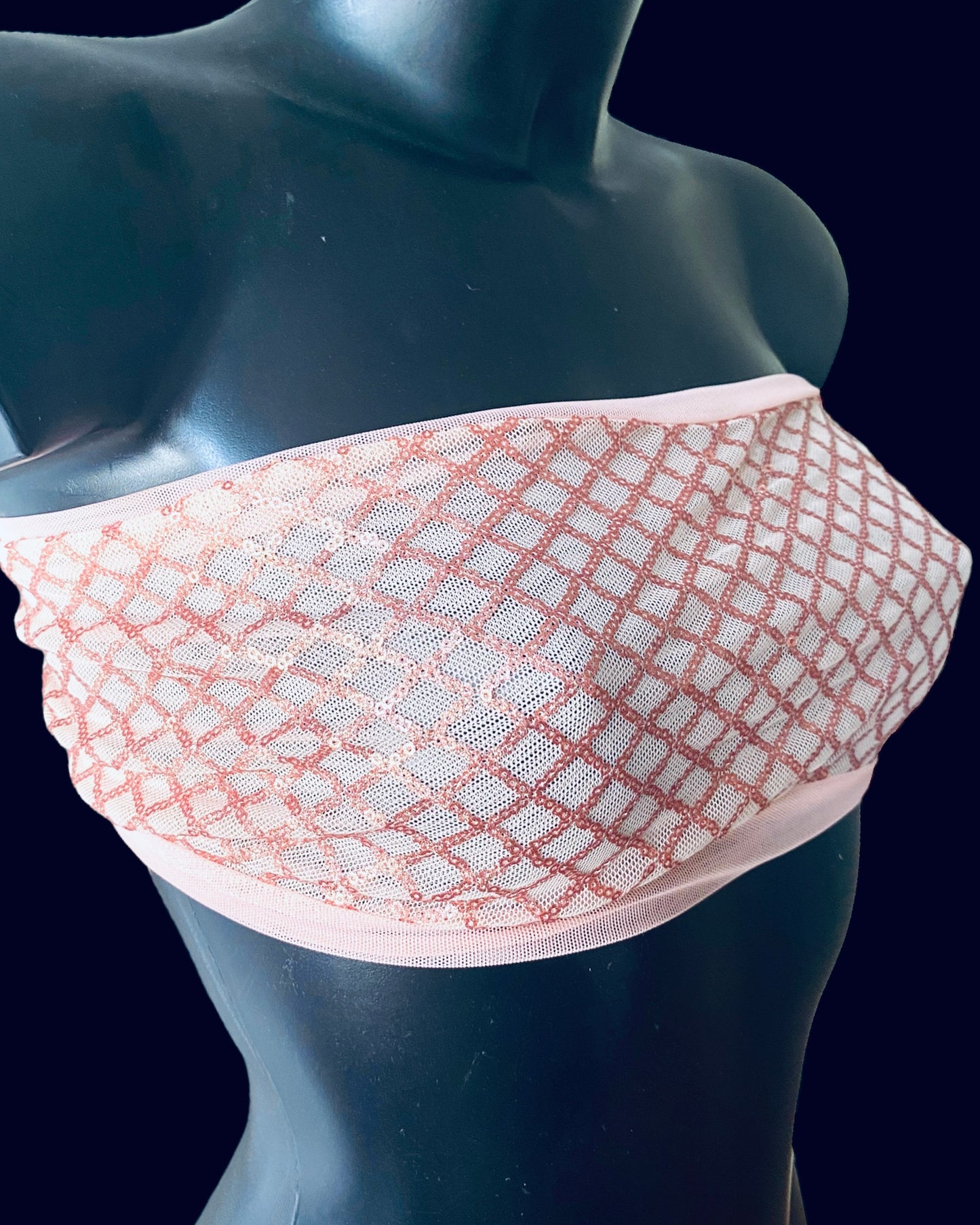 Top Paillettes Reggiseno