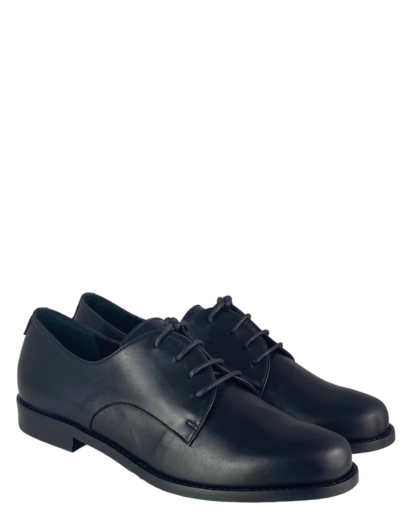 Scarpa di Vera Pelle con Lacci, fondo leggero Décolleté