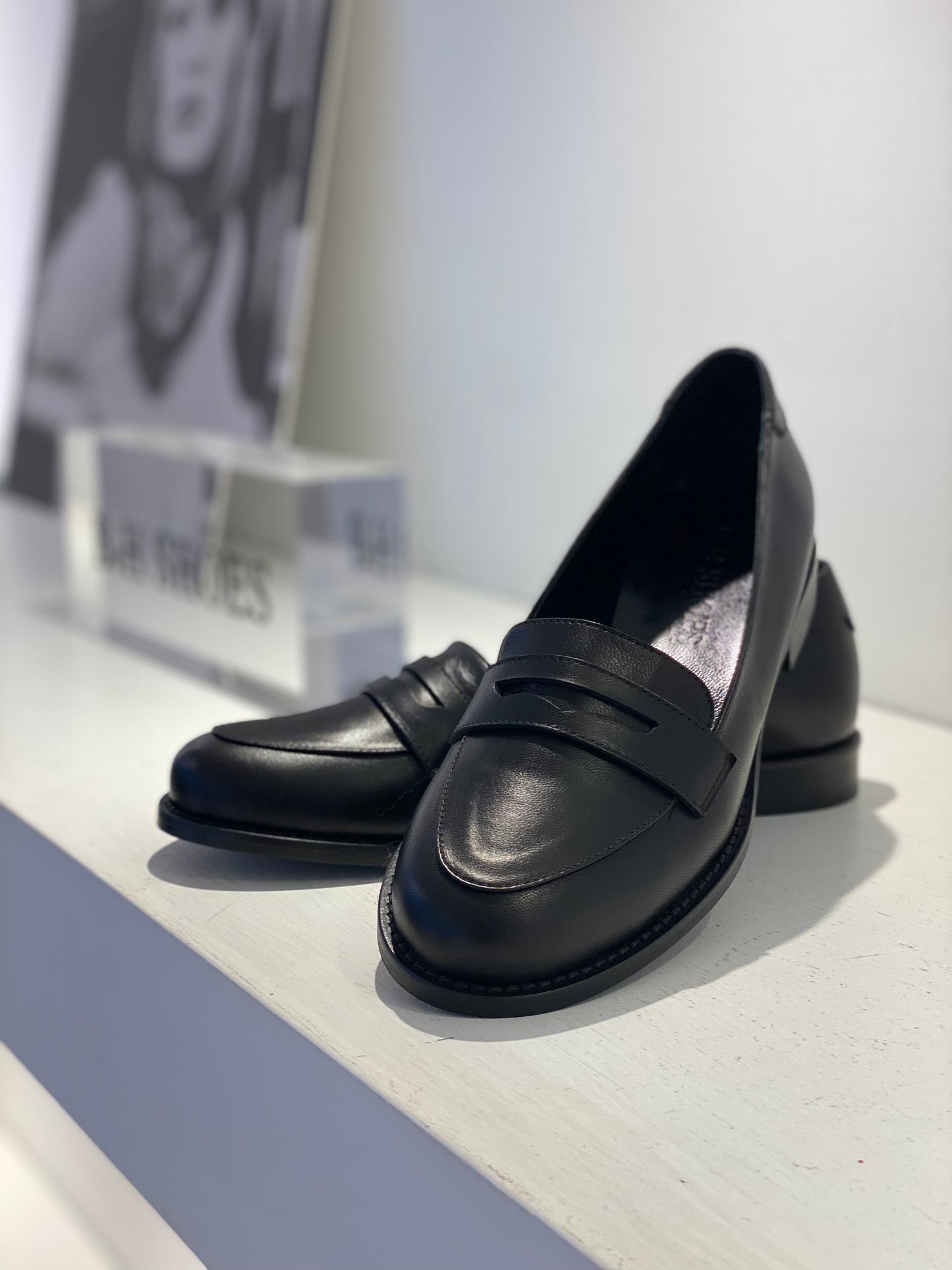 Mocassino donna di pelle nappa nero Art. 2309