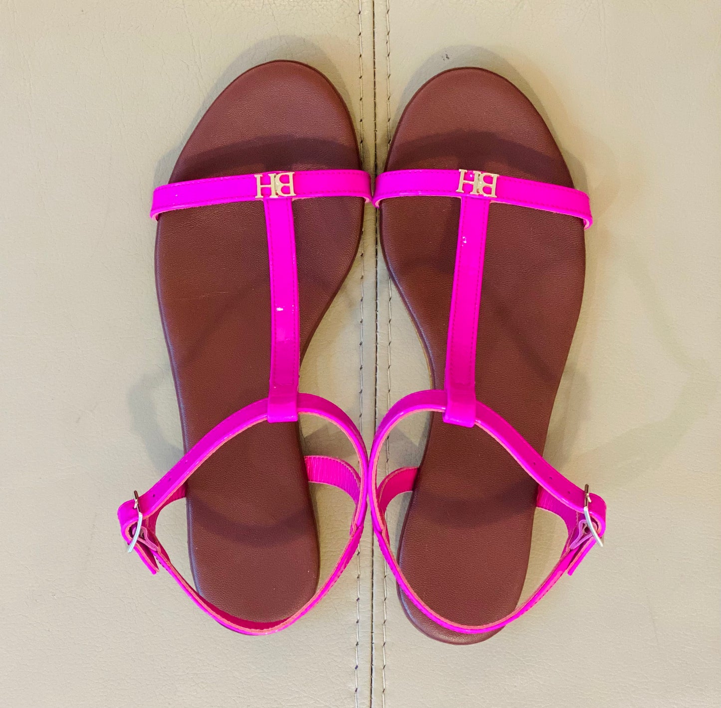 Sandalo 977 Pelle Vernice fucsia