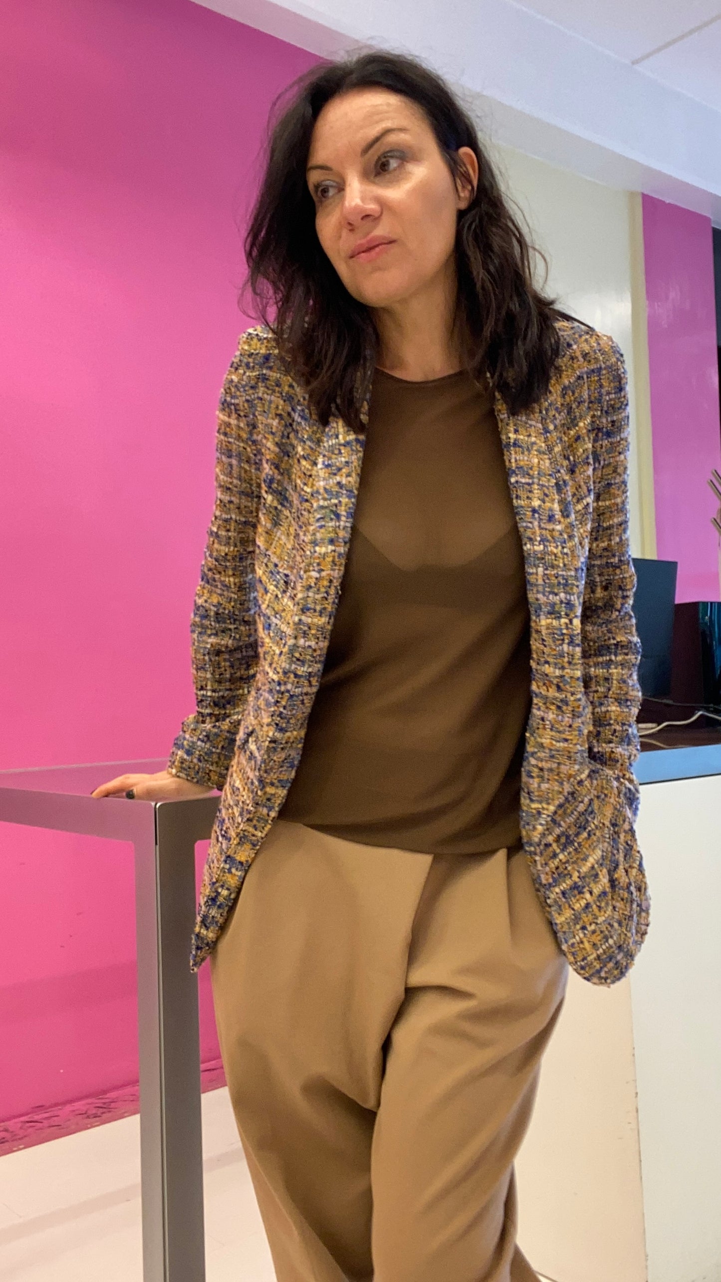 Giacca Tweed Fiore