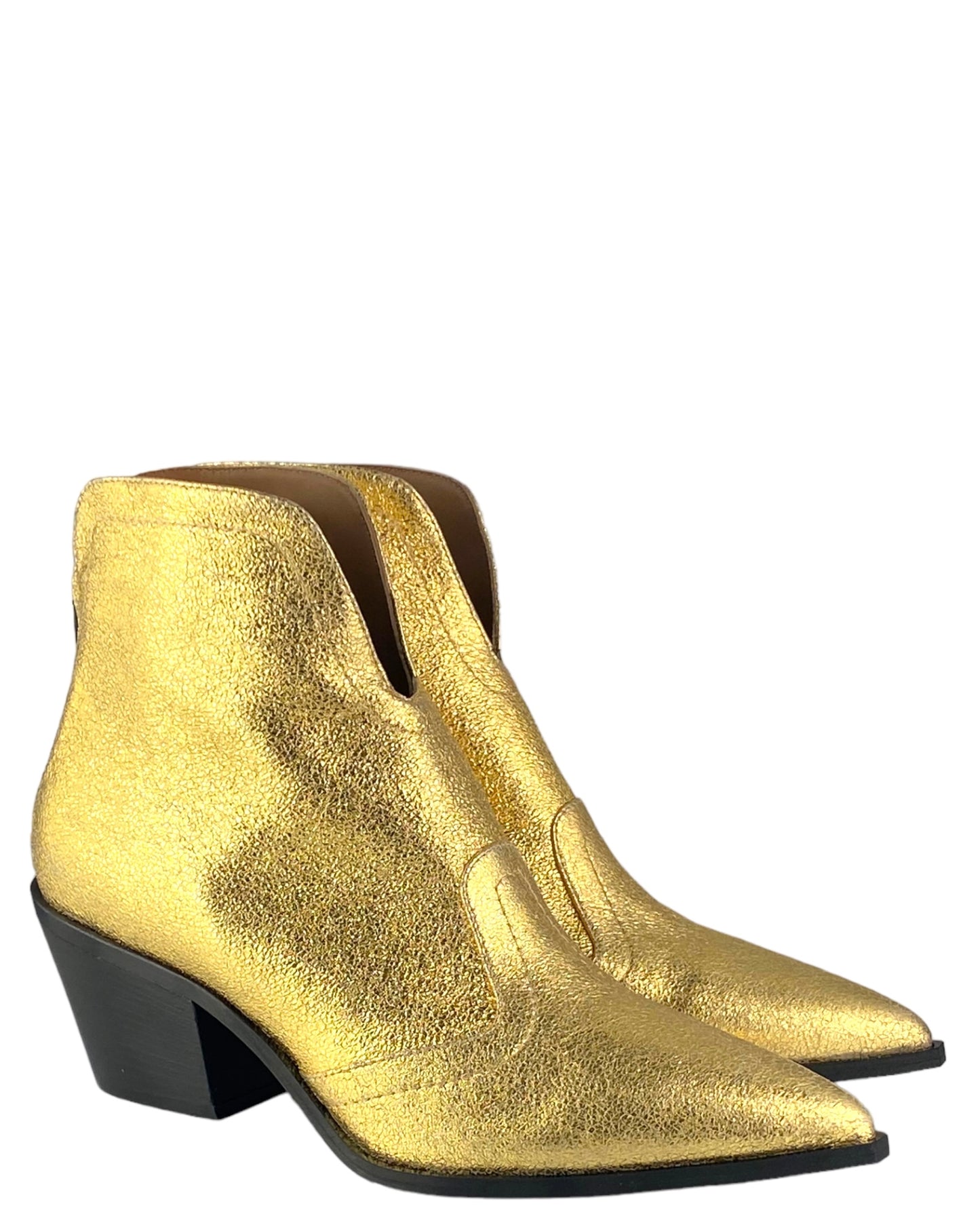 Stivale Texano di Vera Pelle Col.Oro