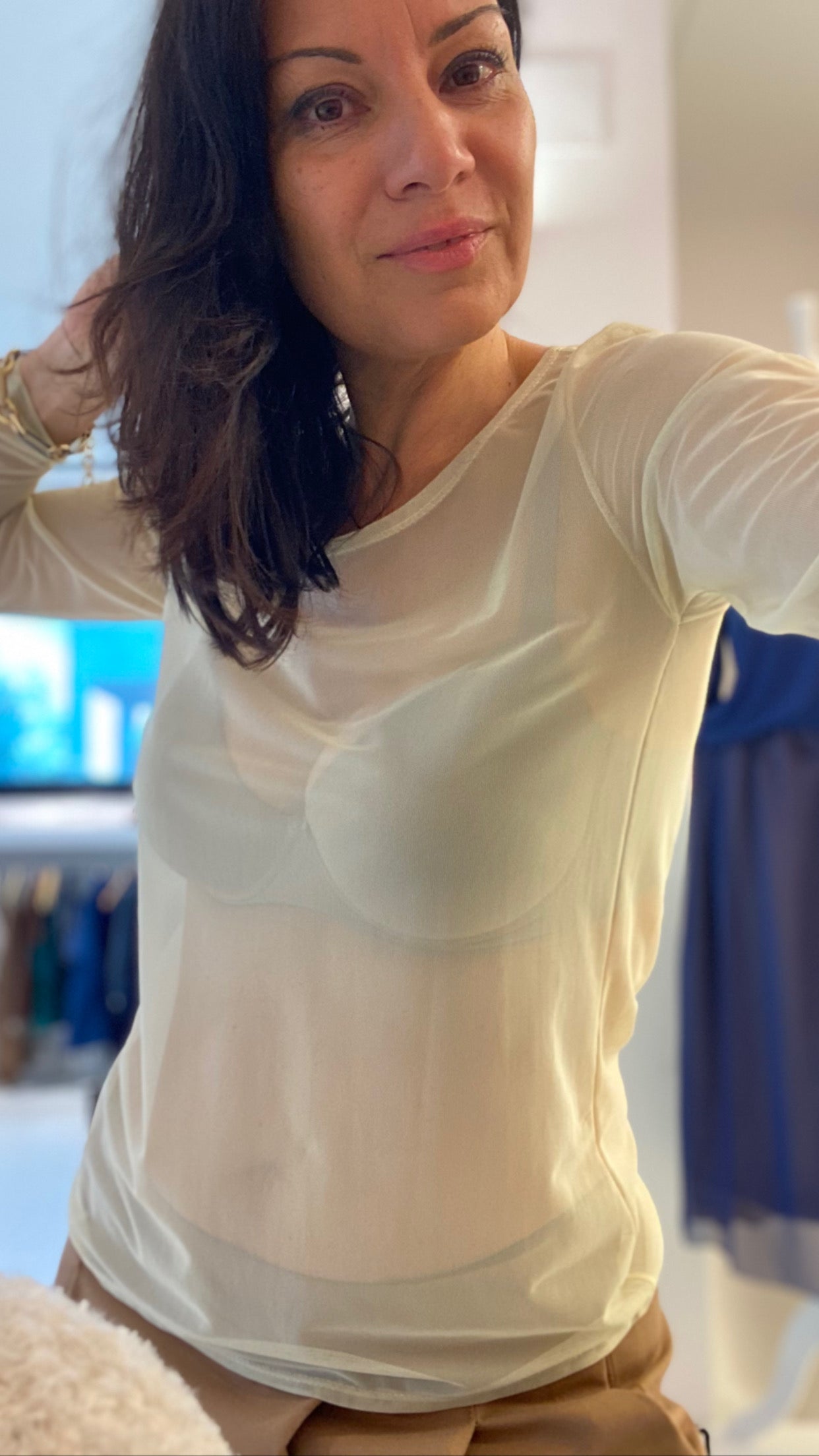 Maglia di tessuto mesh bielastico
