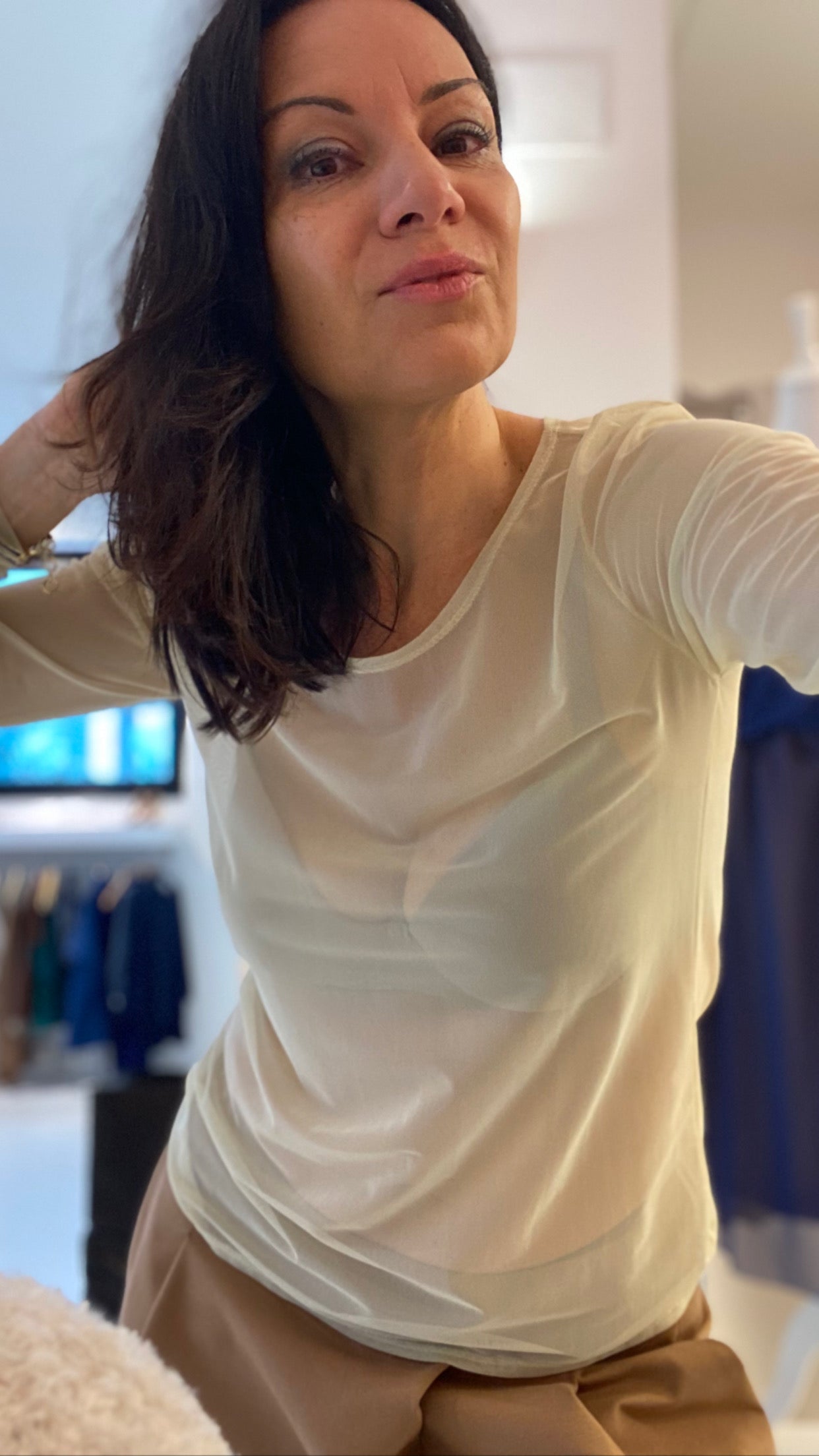 Maglia di tessuto mesh bielastico
