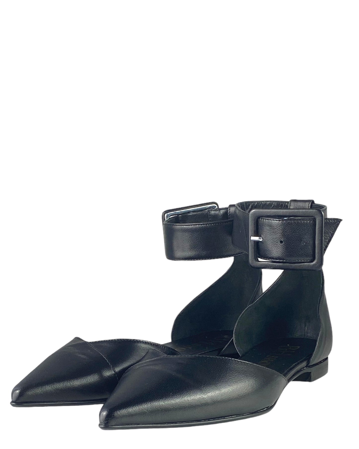 Décolleté Aperta Pelle Nero