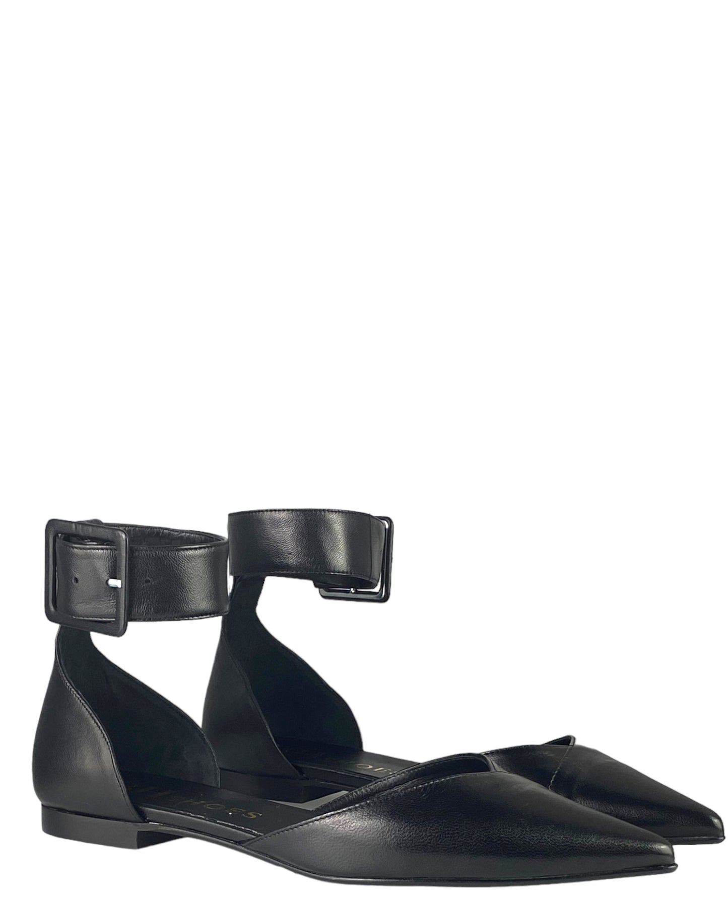 Décolleté Aperta Pelle Nero