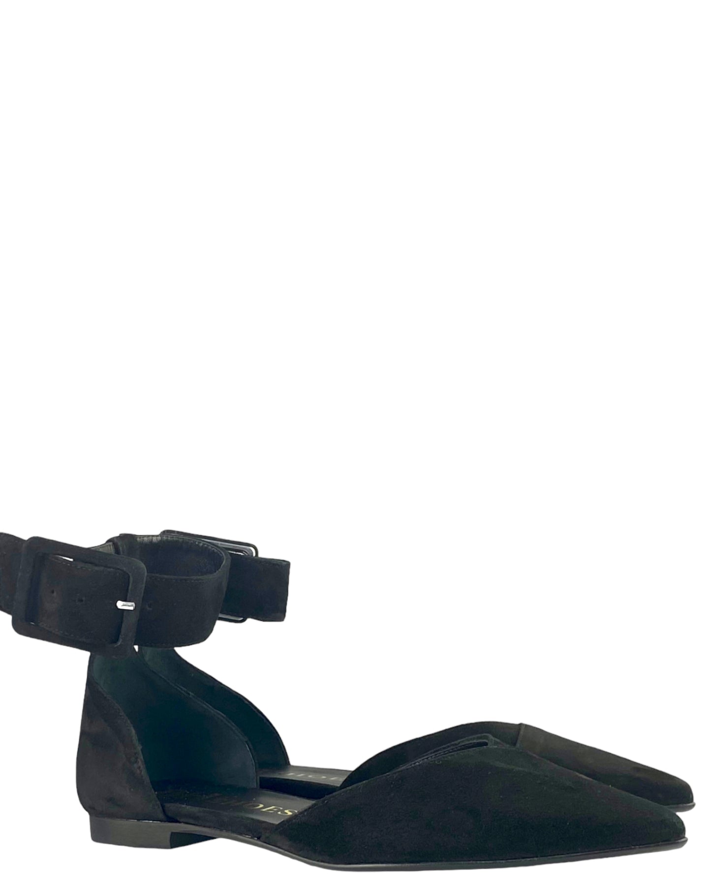 Décolleté Aperta Camoscio Nero