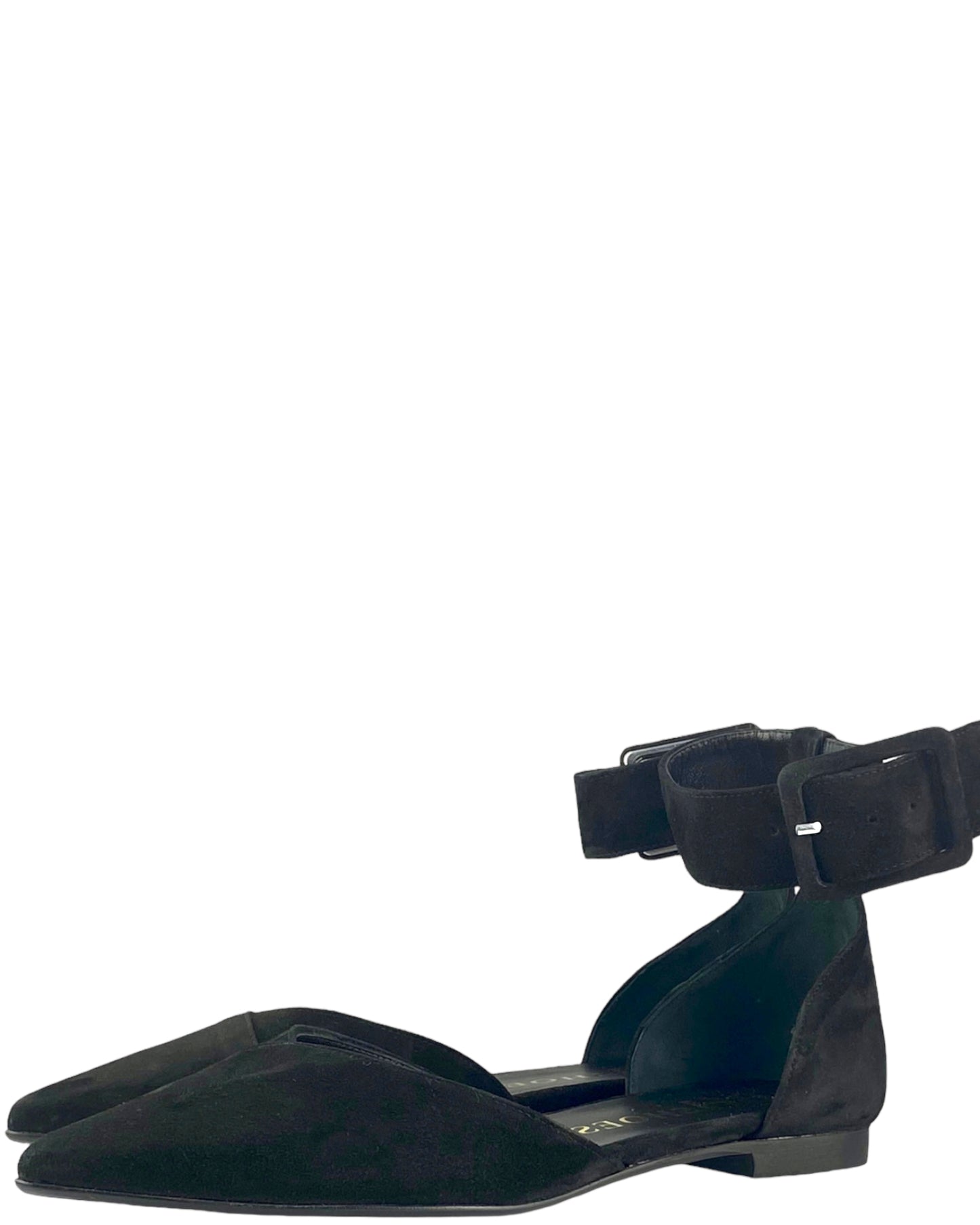 Décolleté Aperta Camoscio Nero