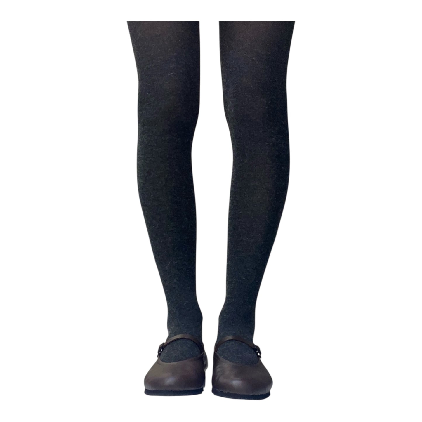 Ballerina di pelle marrone Mary jane ultra light