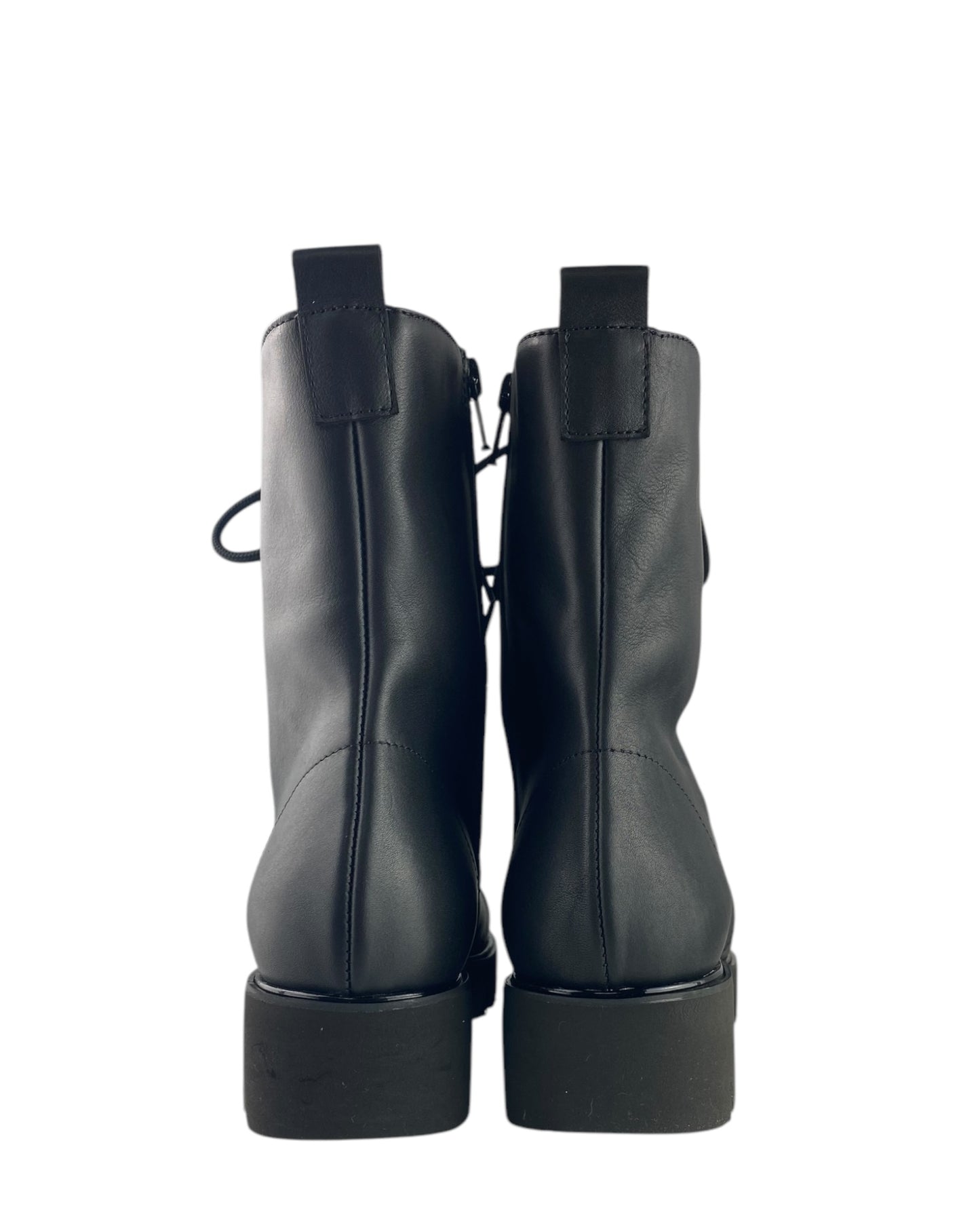 Stivaletto Anfibio di Pelle Nero