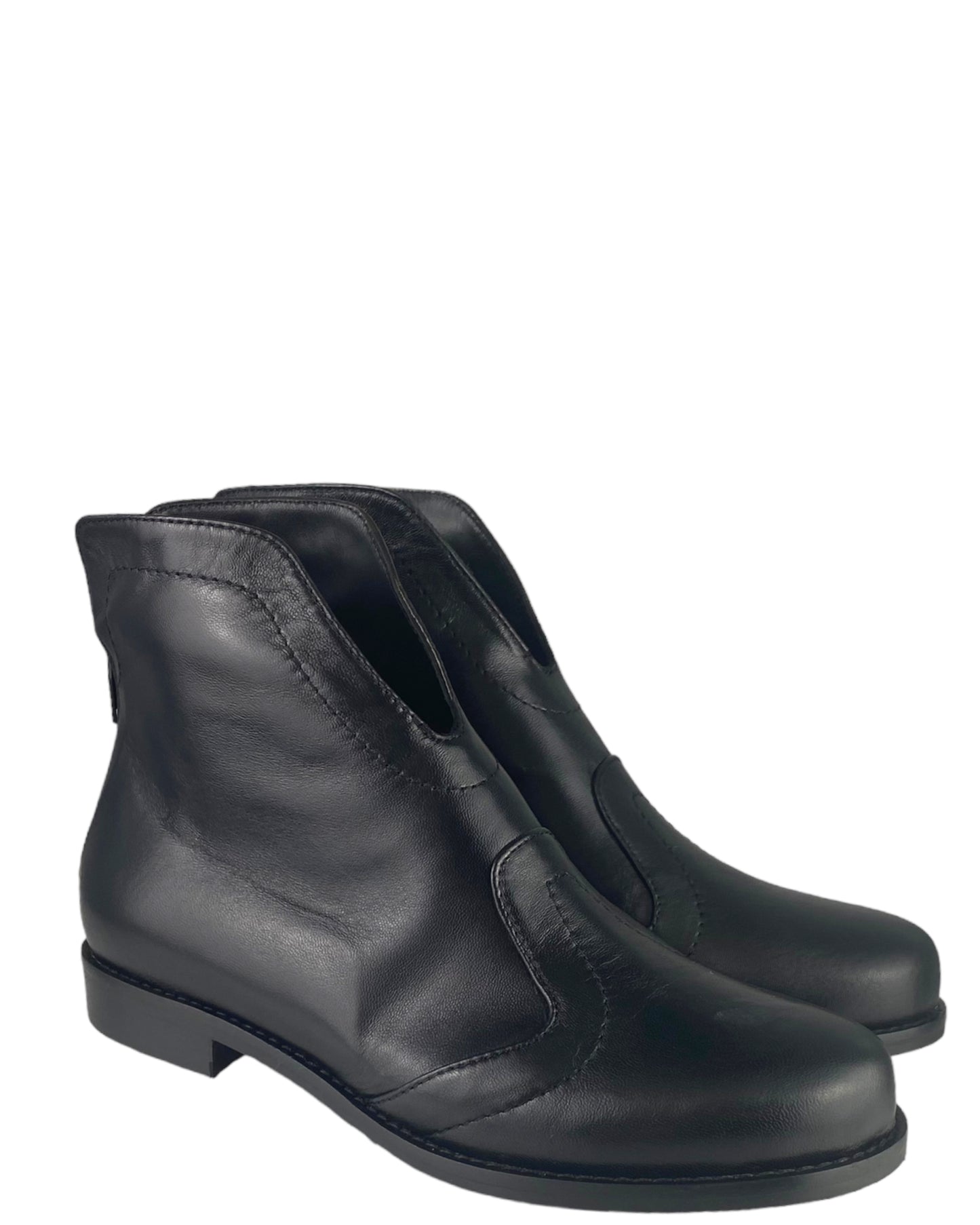 Stivaletto di Vera Pelle con Zip.