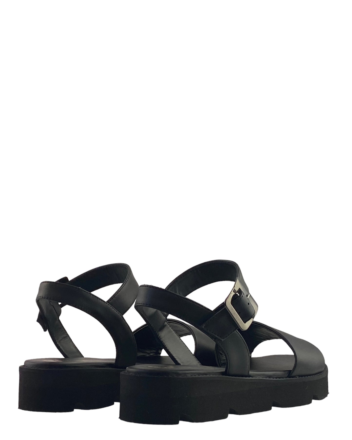 Sandalo BH shoes Nero a Fascia