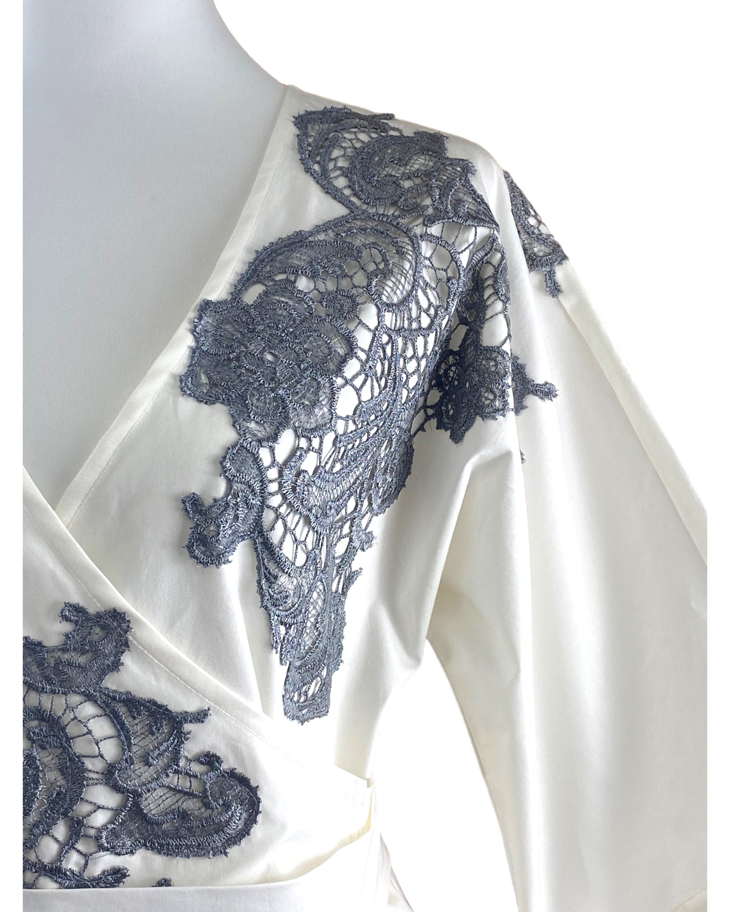 Casacca PRIME Bianco Cotone con Ricami