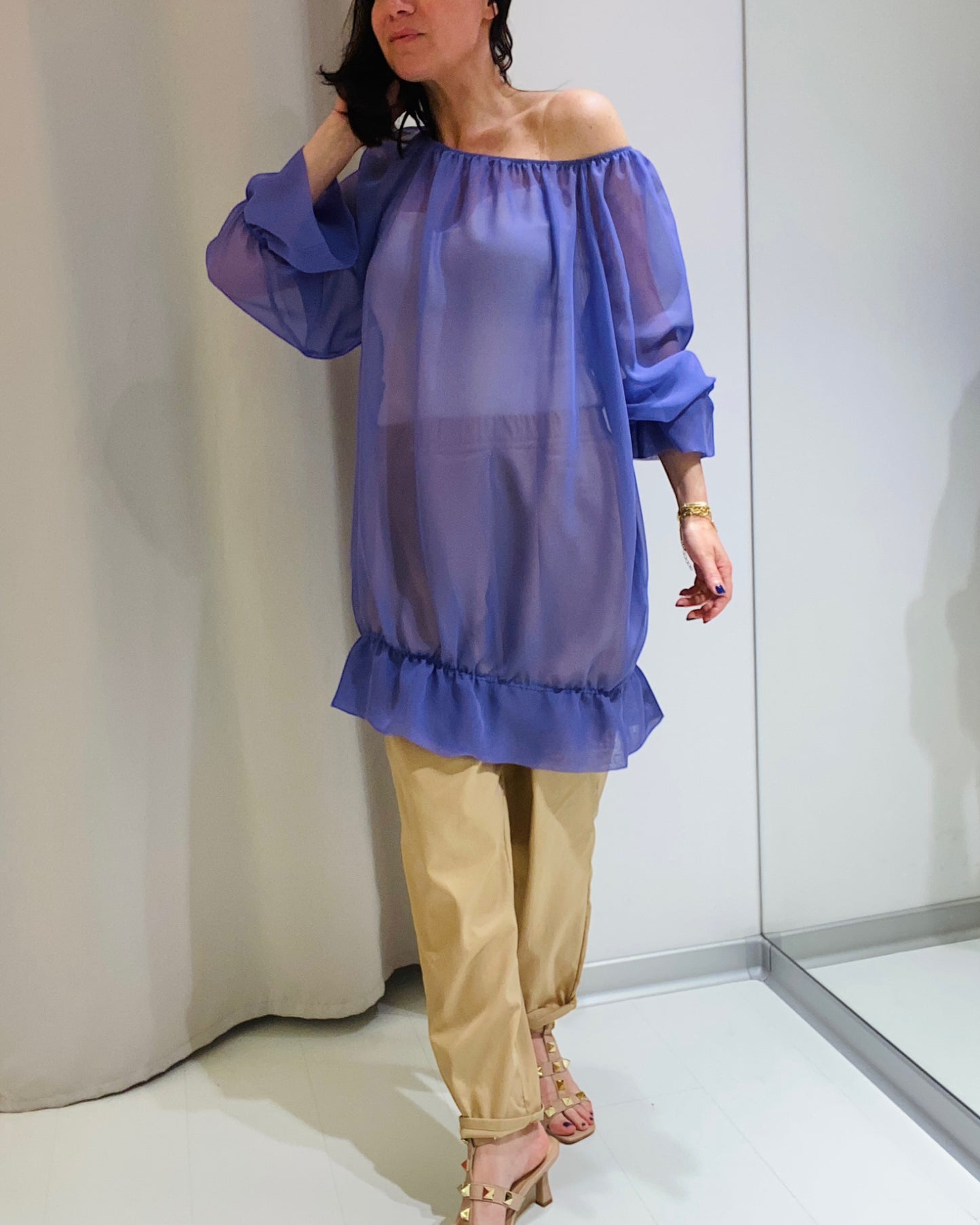 Camicia Marika Grande Glicine