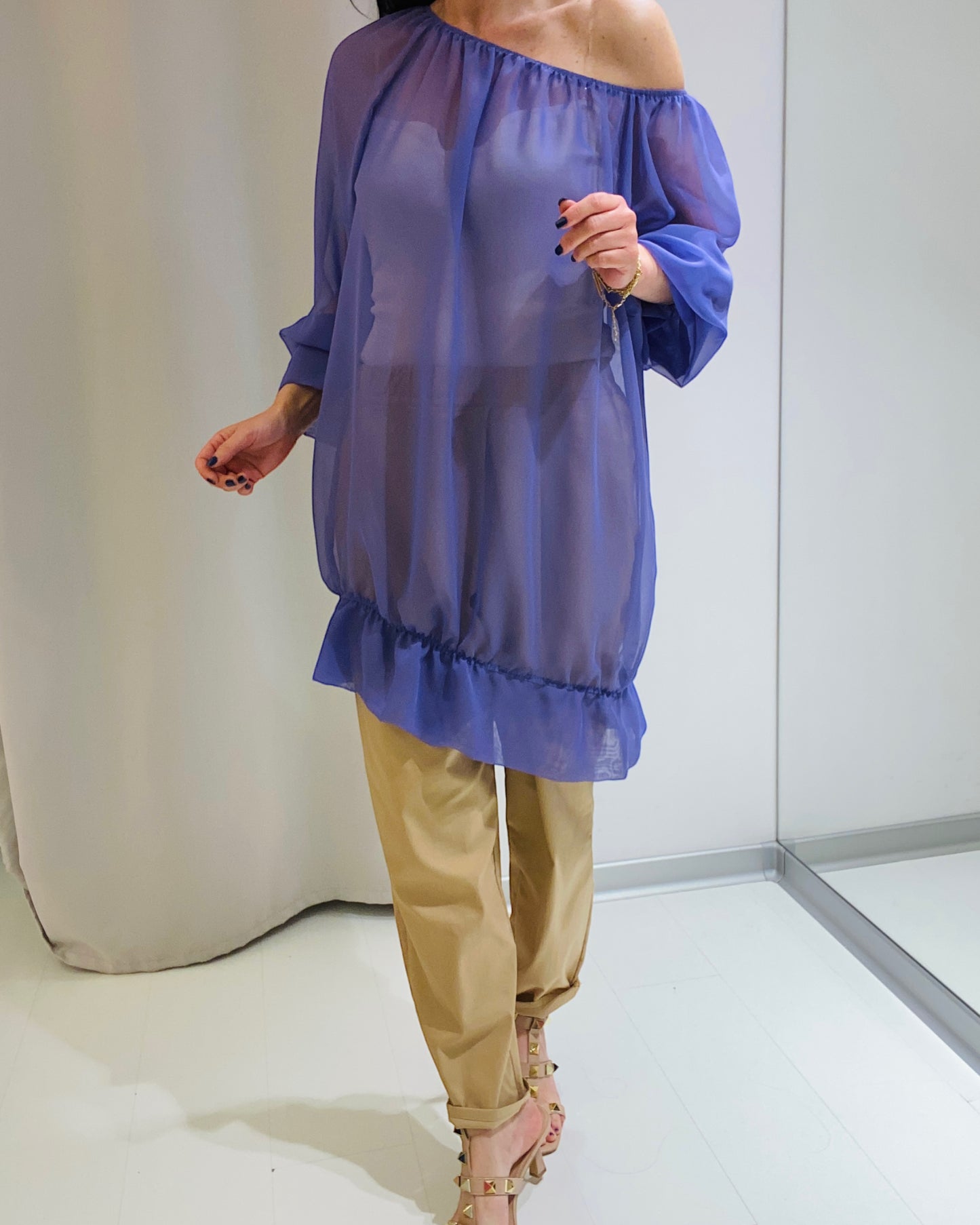 Camicia Marika Grande Glicine