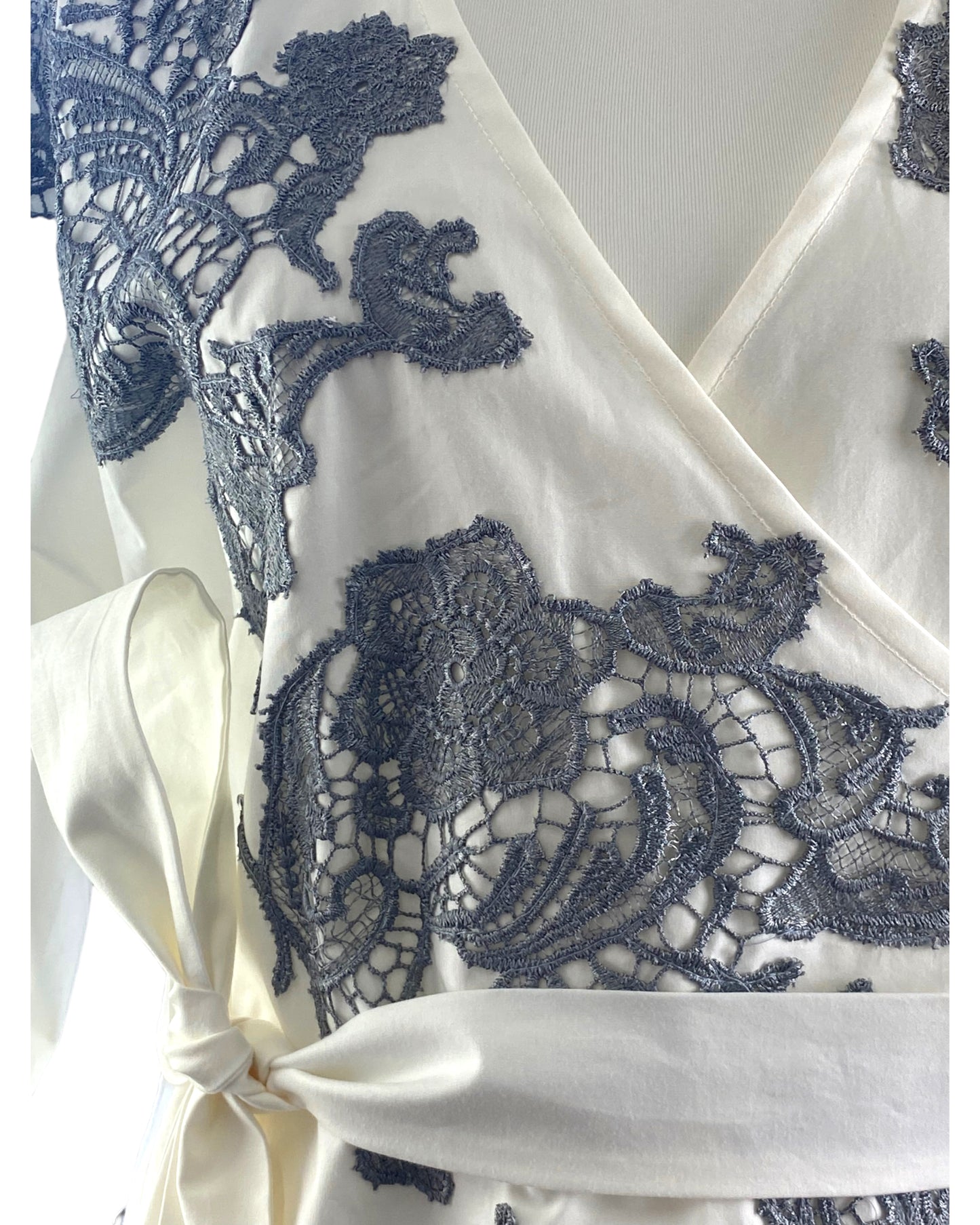 Casacca PRIME Bianco Cotone con Ricami