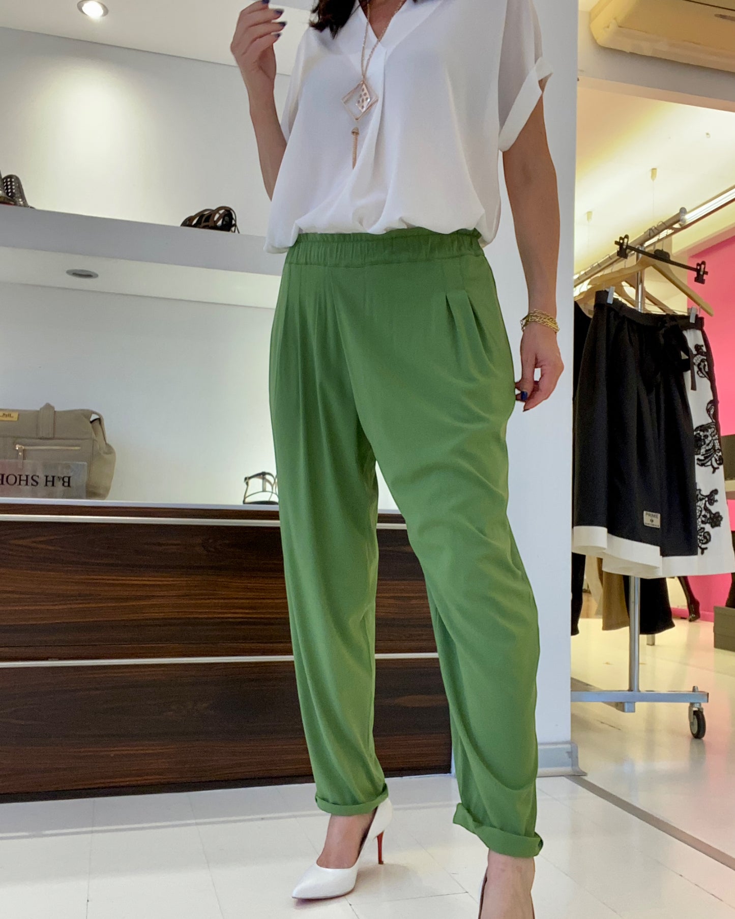 Pantalone Clara Verde Menta