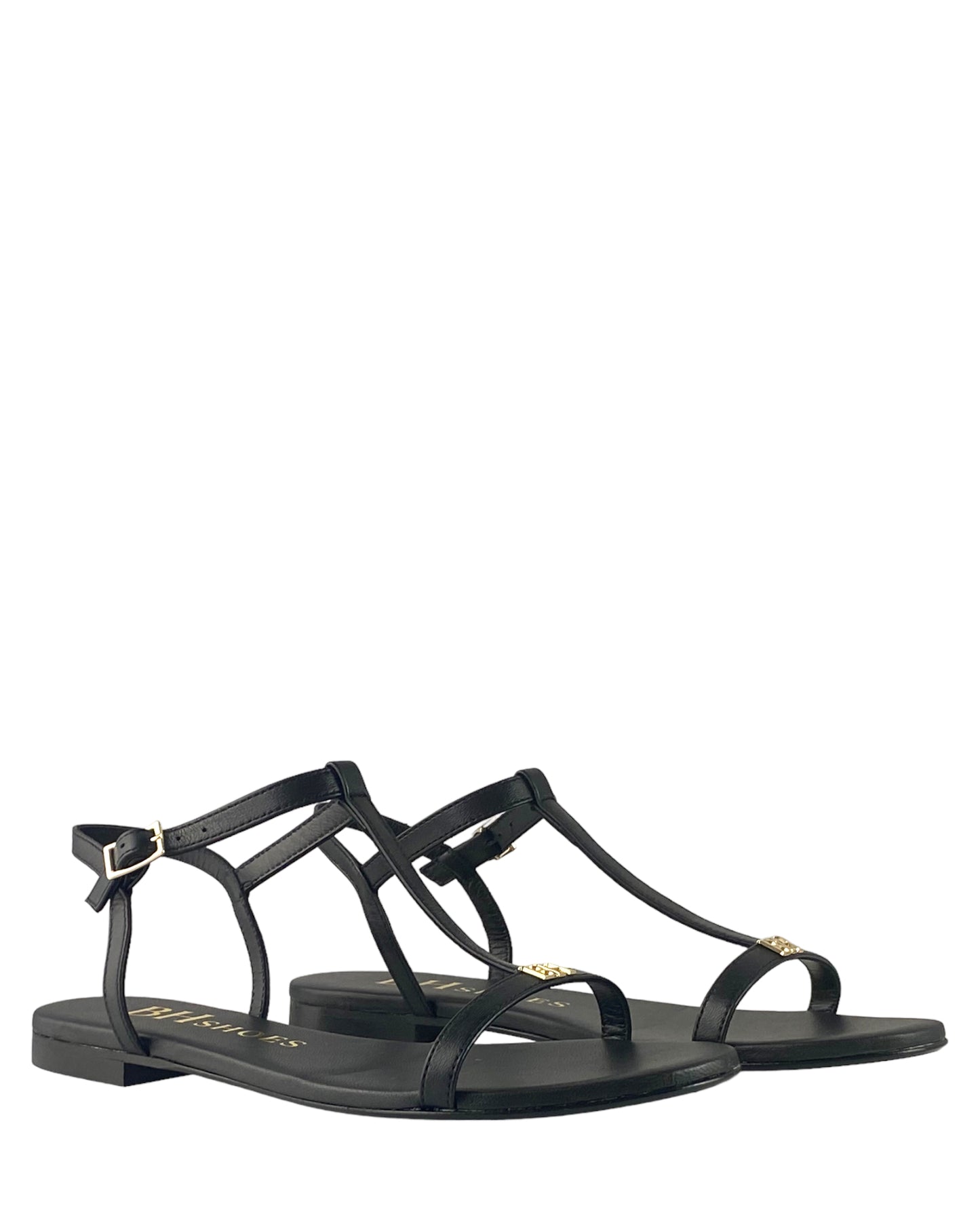 Sandalo BH shoes Nero con Logo