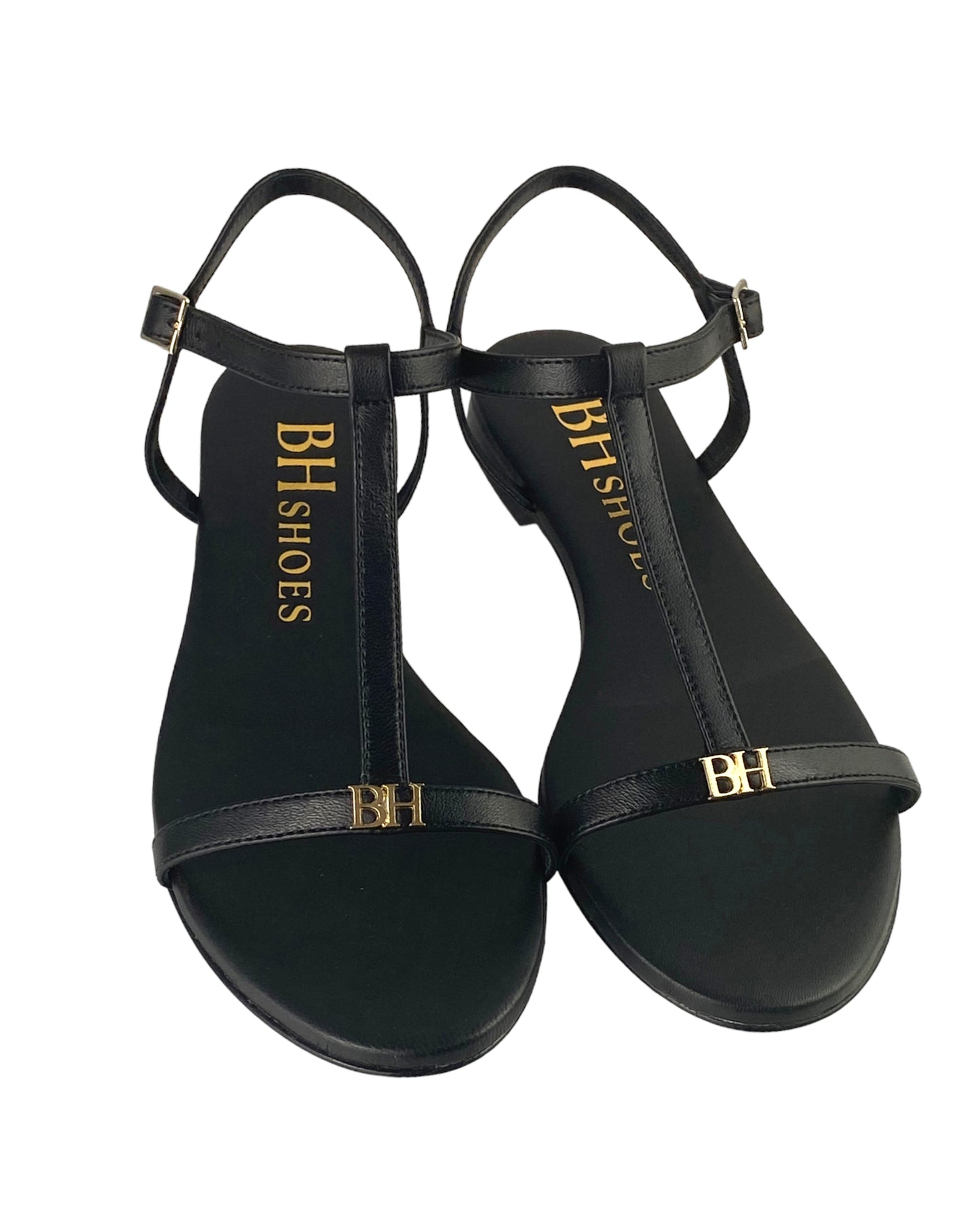 Sandalo BH shoes Nero con Logo