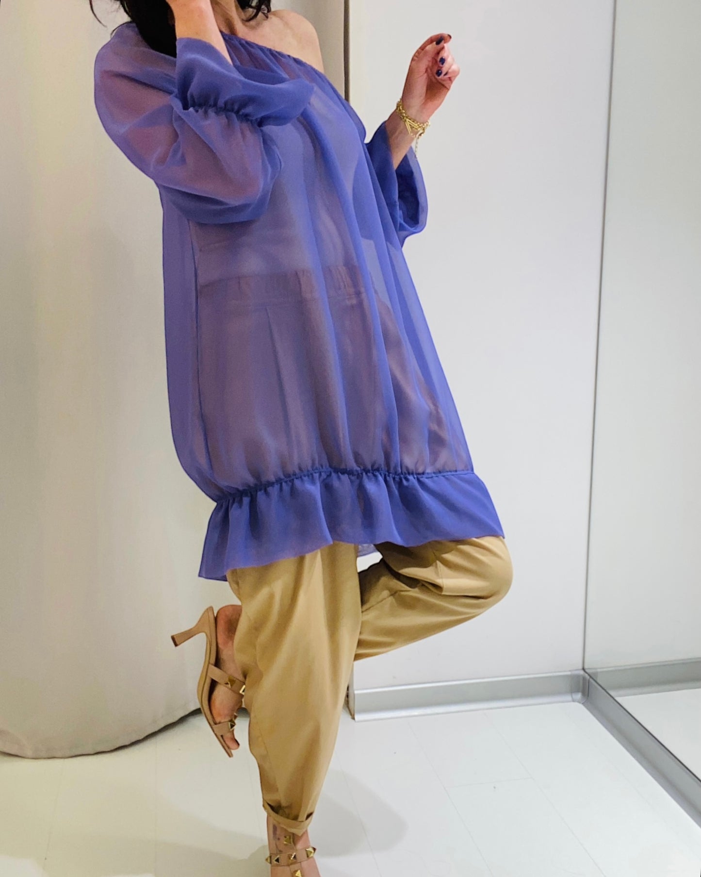 Camicia Marika Grande Glicine