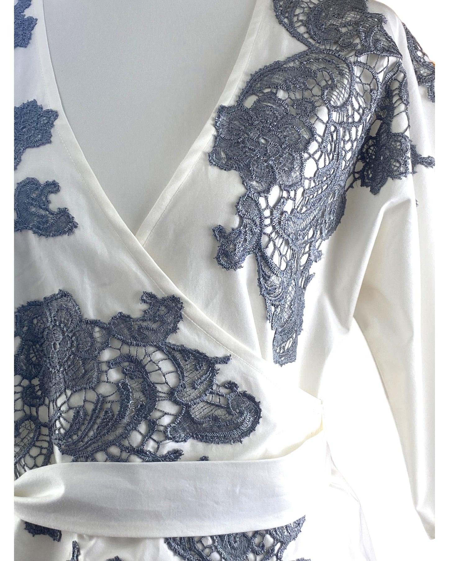 Casacca PRIME Bianco Cotone con Ricami