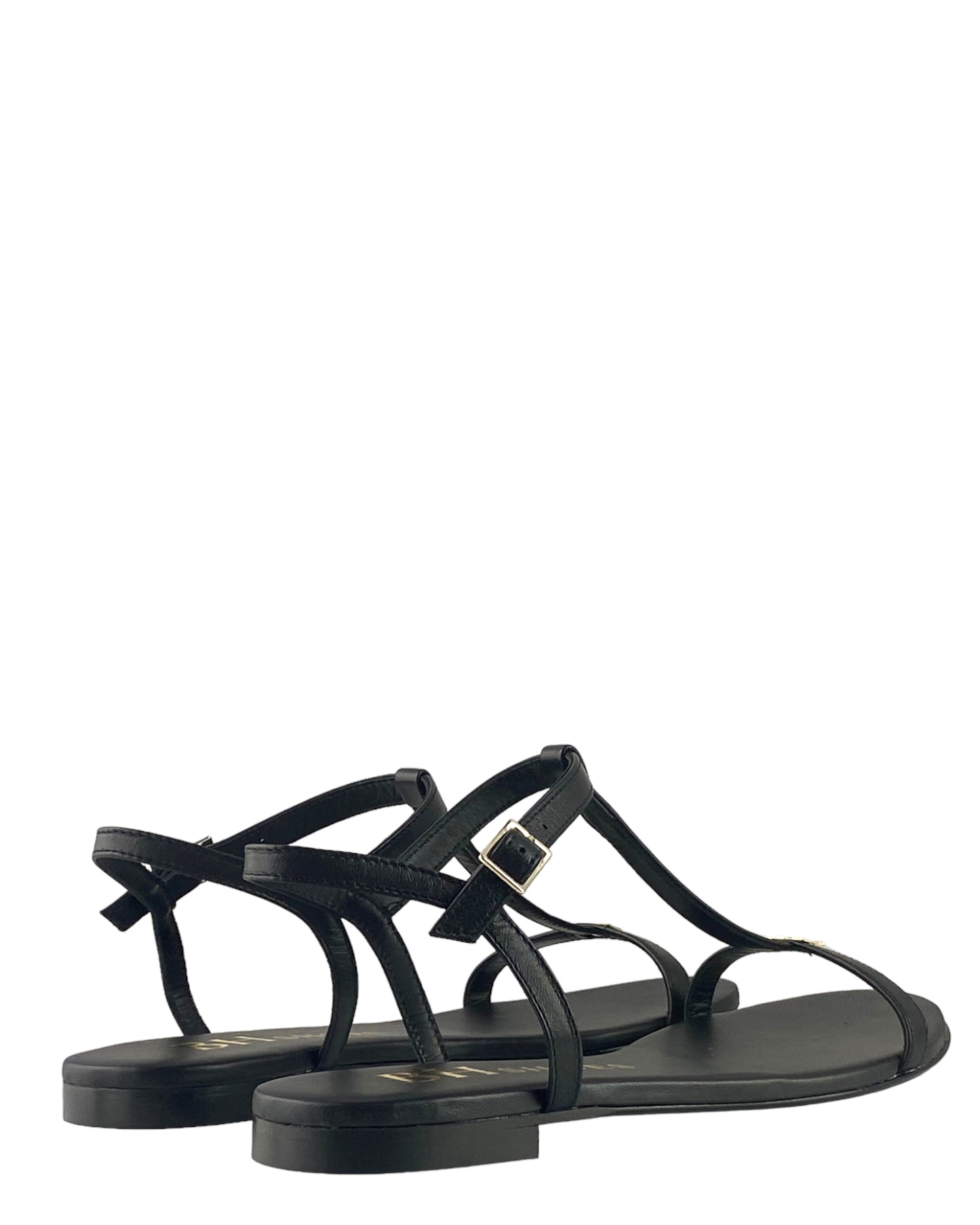 Sandalo BH shoes Nero con Logo