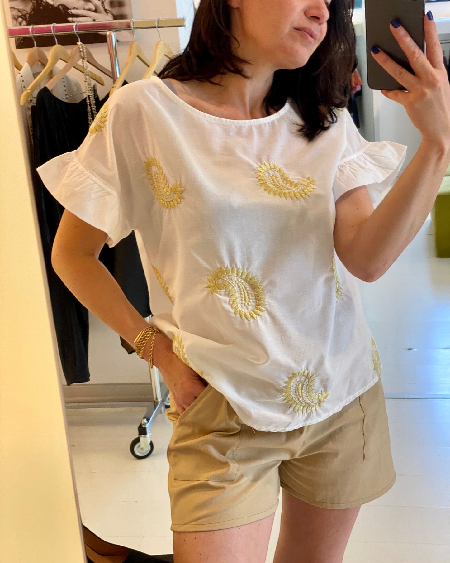 Shorts Victor Beige Cotone leggero