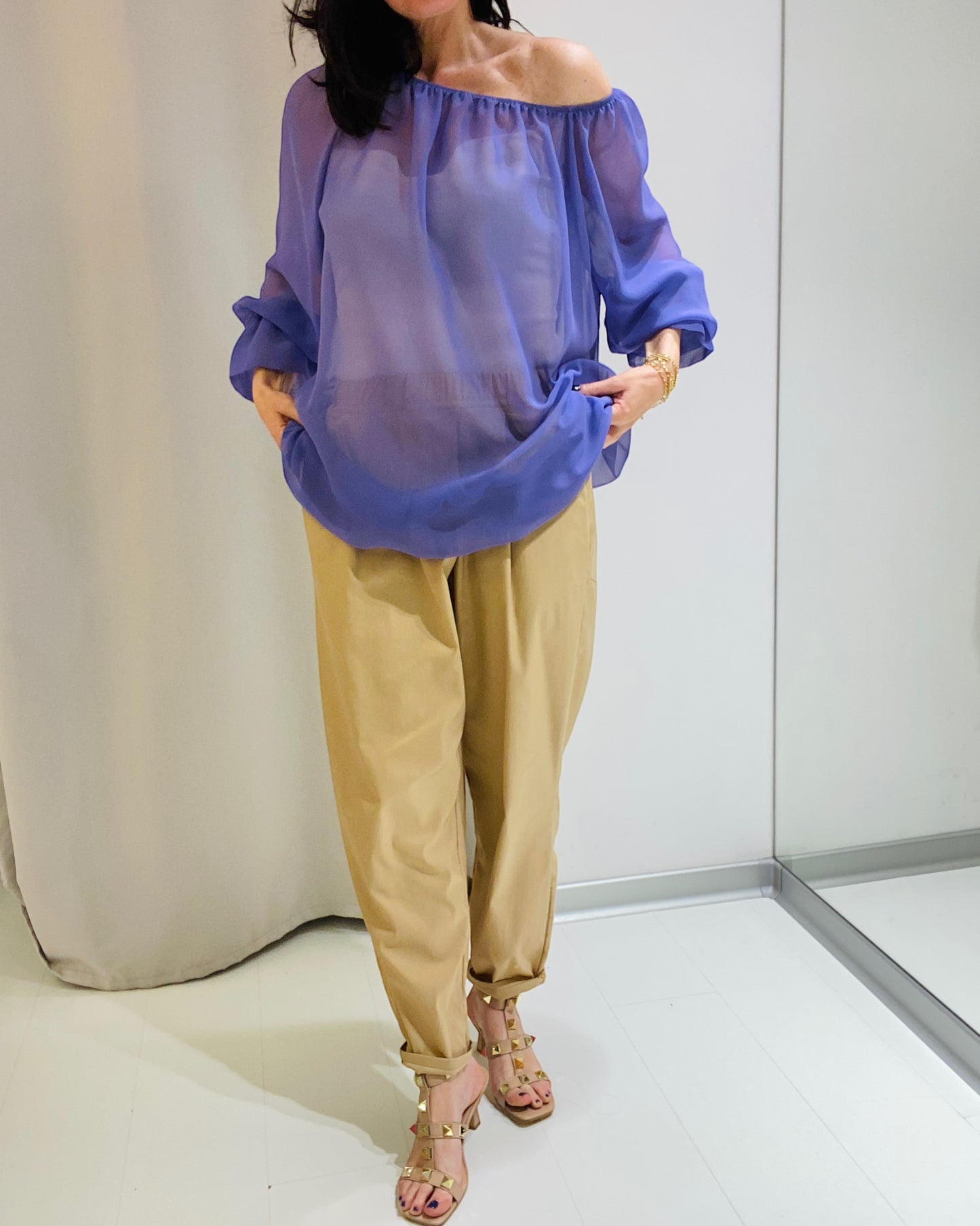 Camicia Marika Grande Glicine