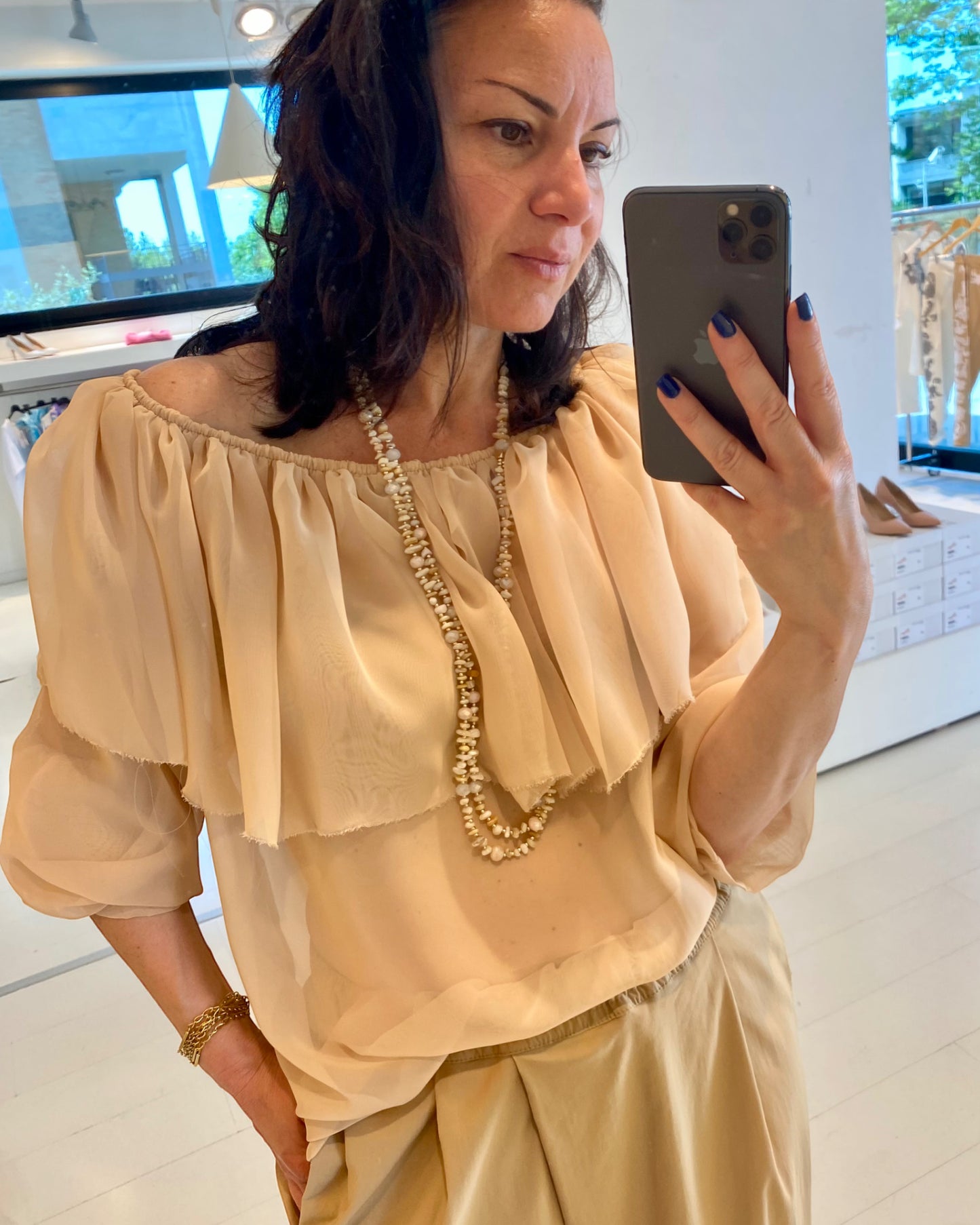 Camicia Voile Erika Miele