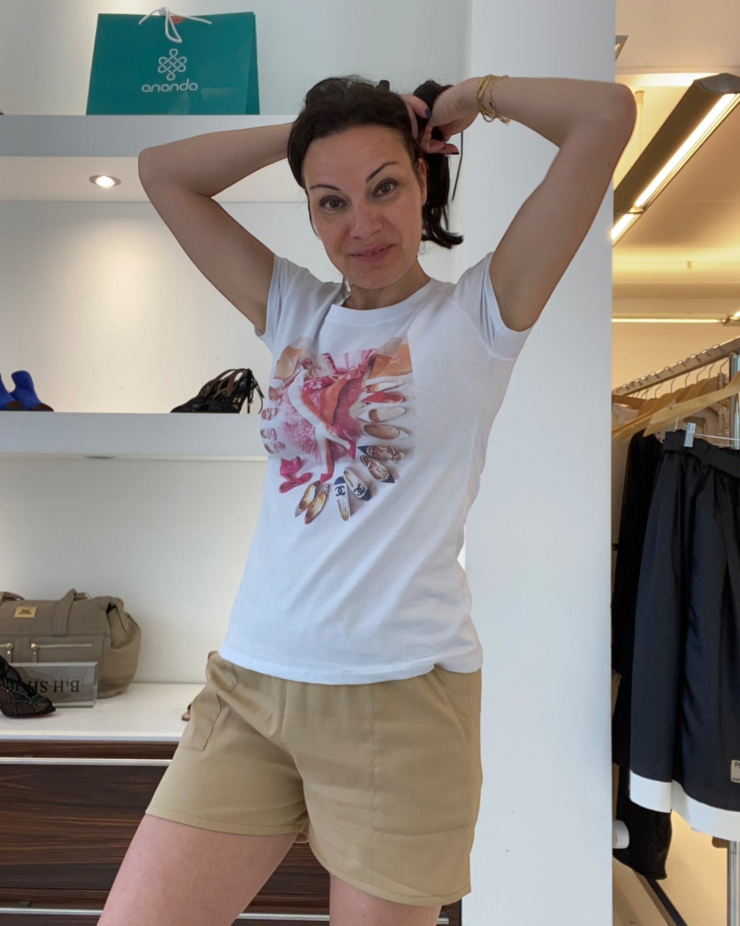 Shorts Victor Beige Cotone leggero