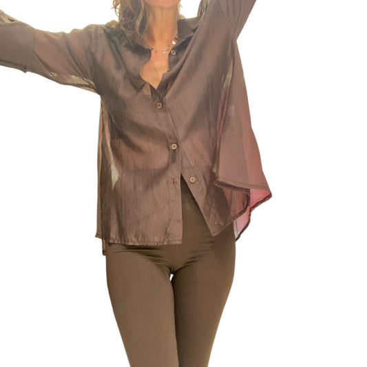 Camicia velata viscosa
