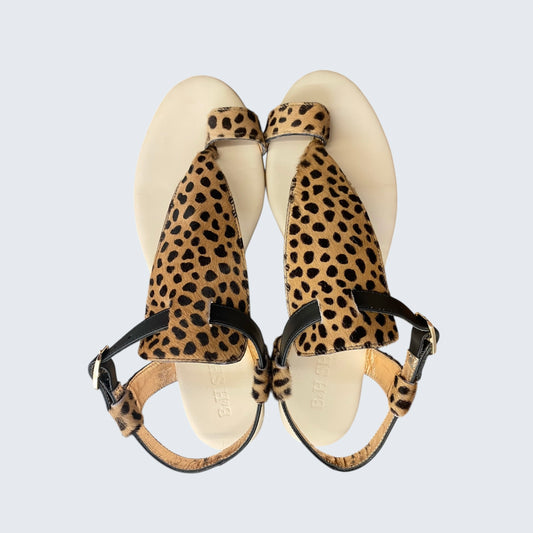 Sandalo pelle cavallino ad infradito