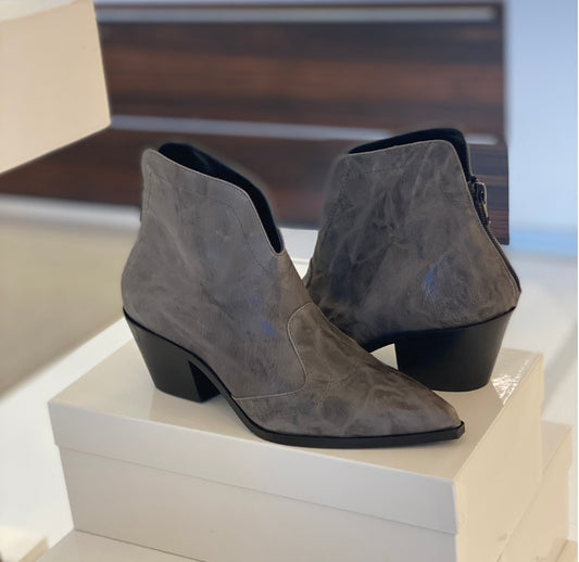 Stivaletto Tex di pelle Rock Grigio