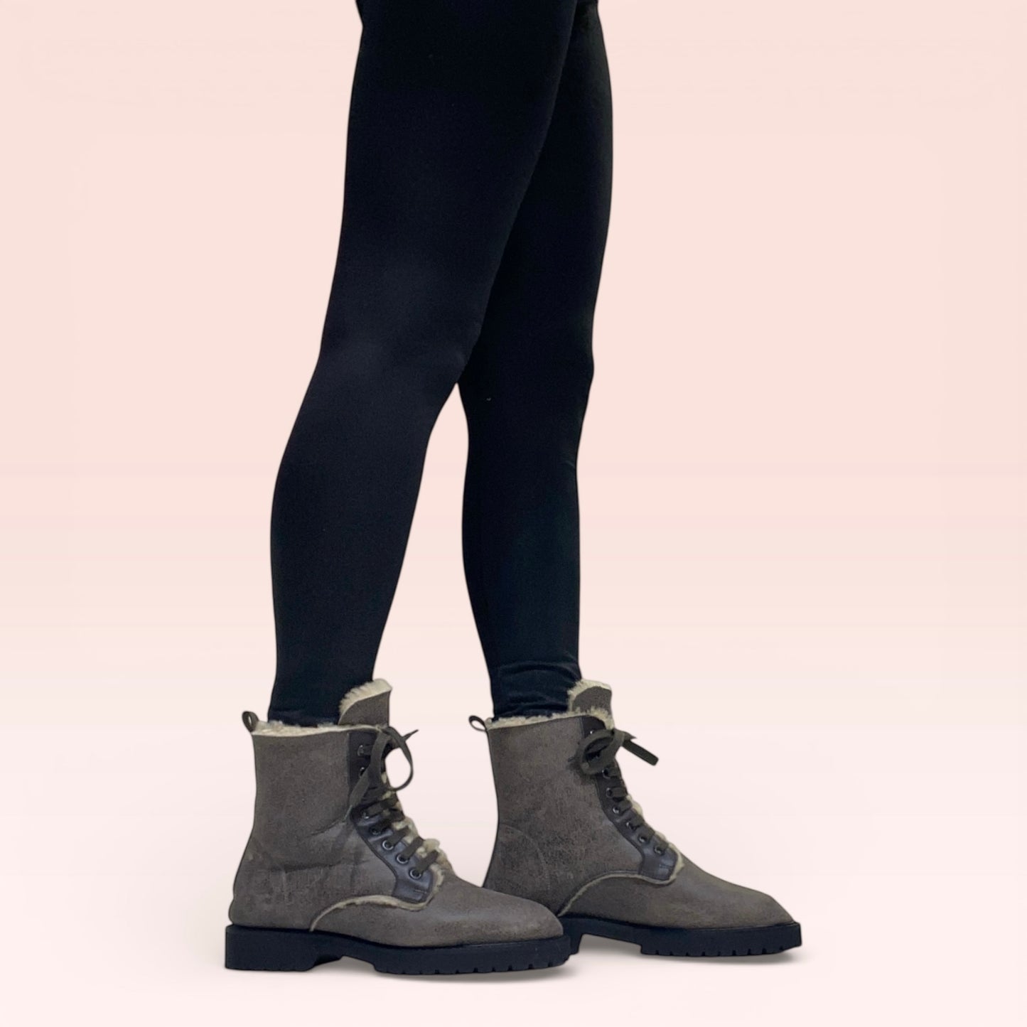 Stivaletto di pelliccia di montone