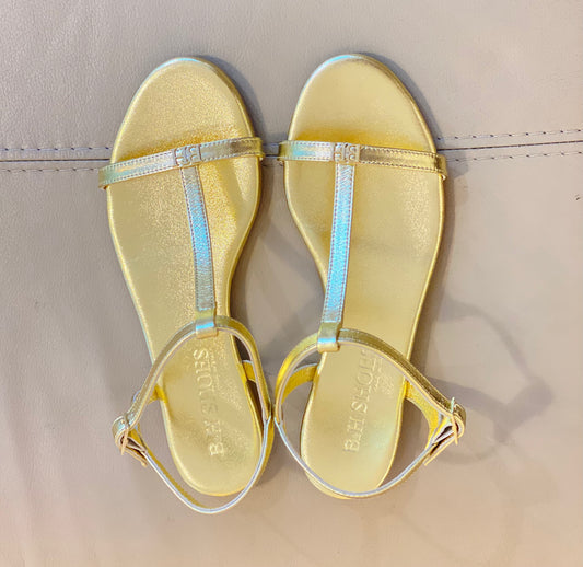 Sandalo 977 Pelle Oro Satinato