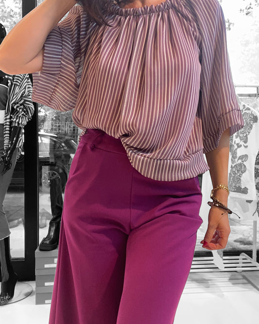 Maglia Lamé a Righe