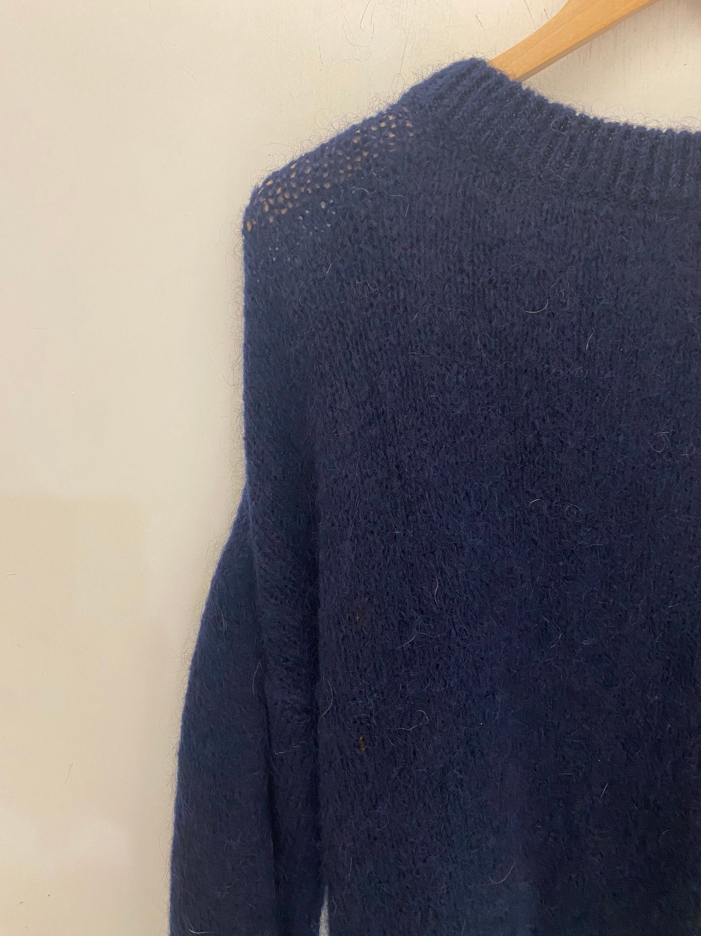 Maglia mohair blu