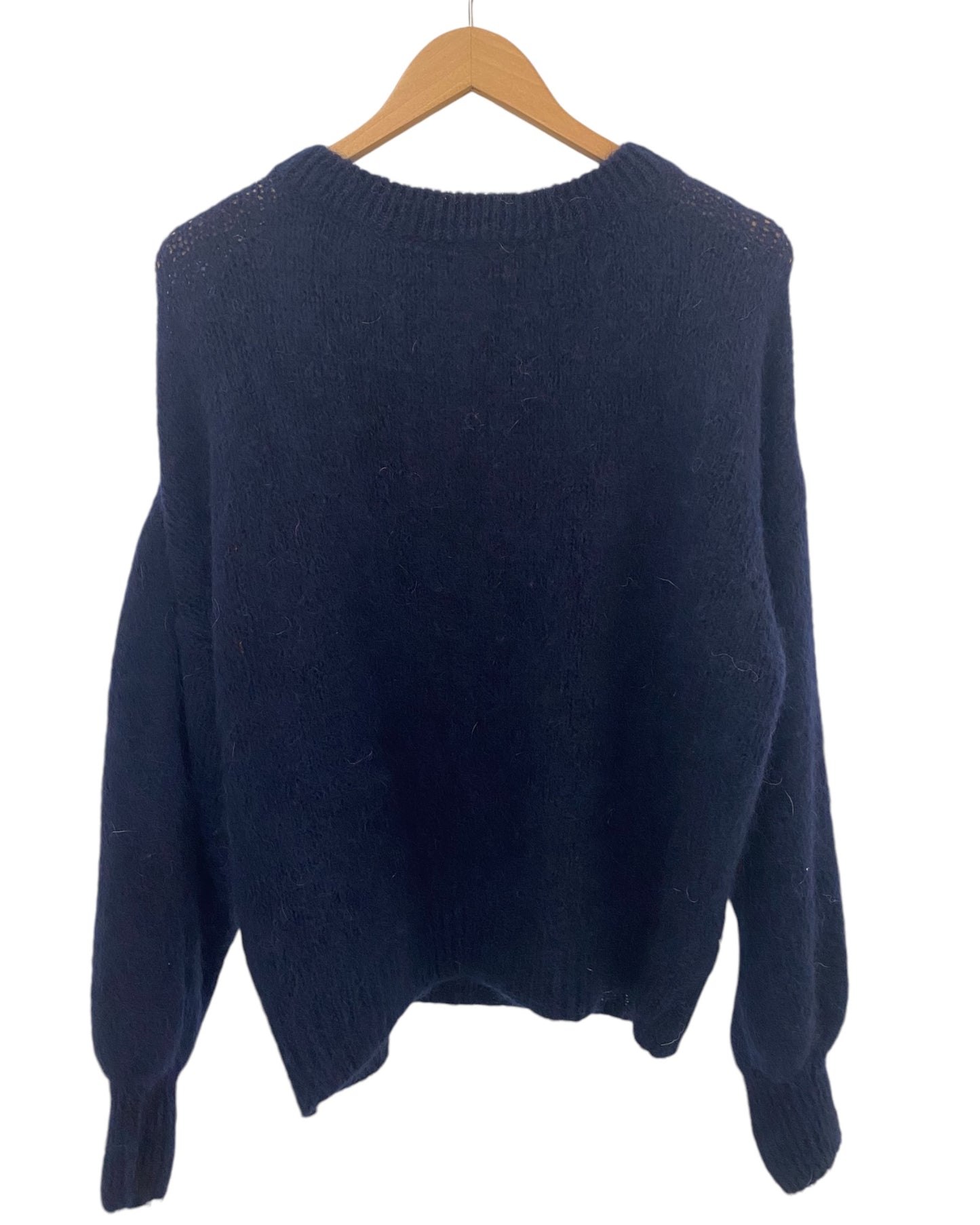 Maglia mohair blu