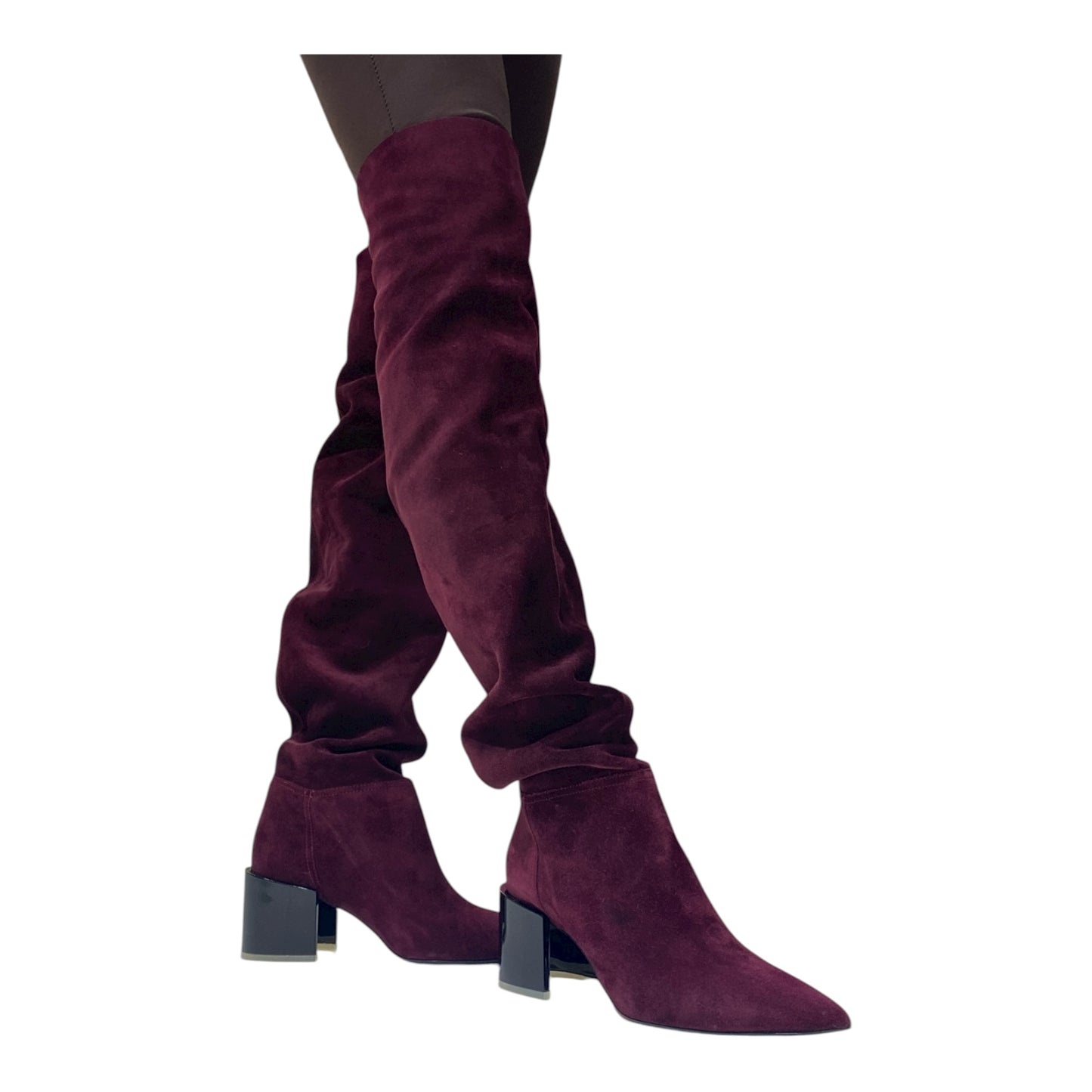 Stivale scamosciato di crosta bordeaux 😍