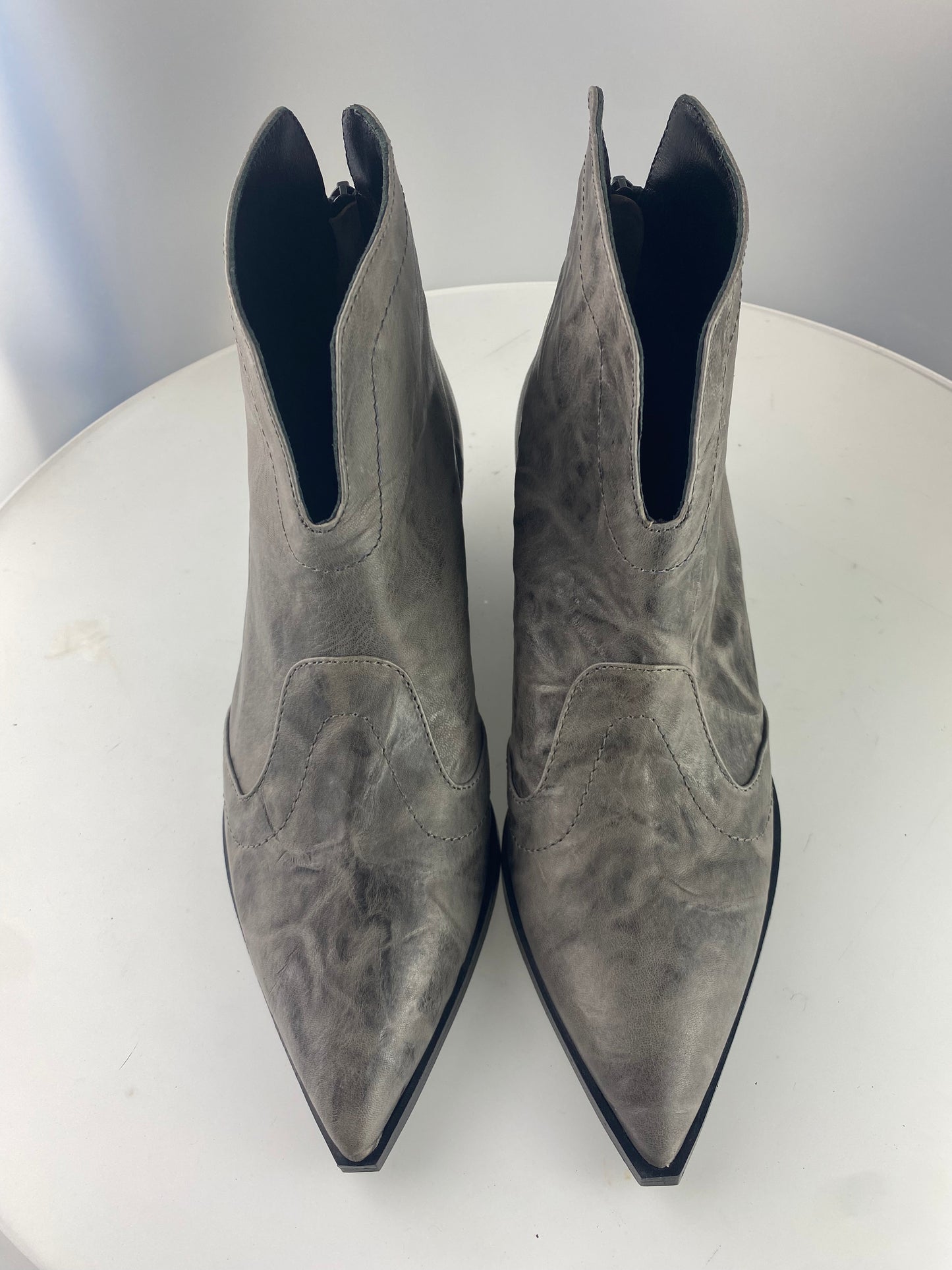 Stivaletto Tex di pelle Rock Grigio