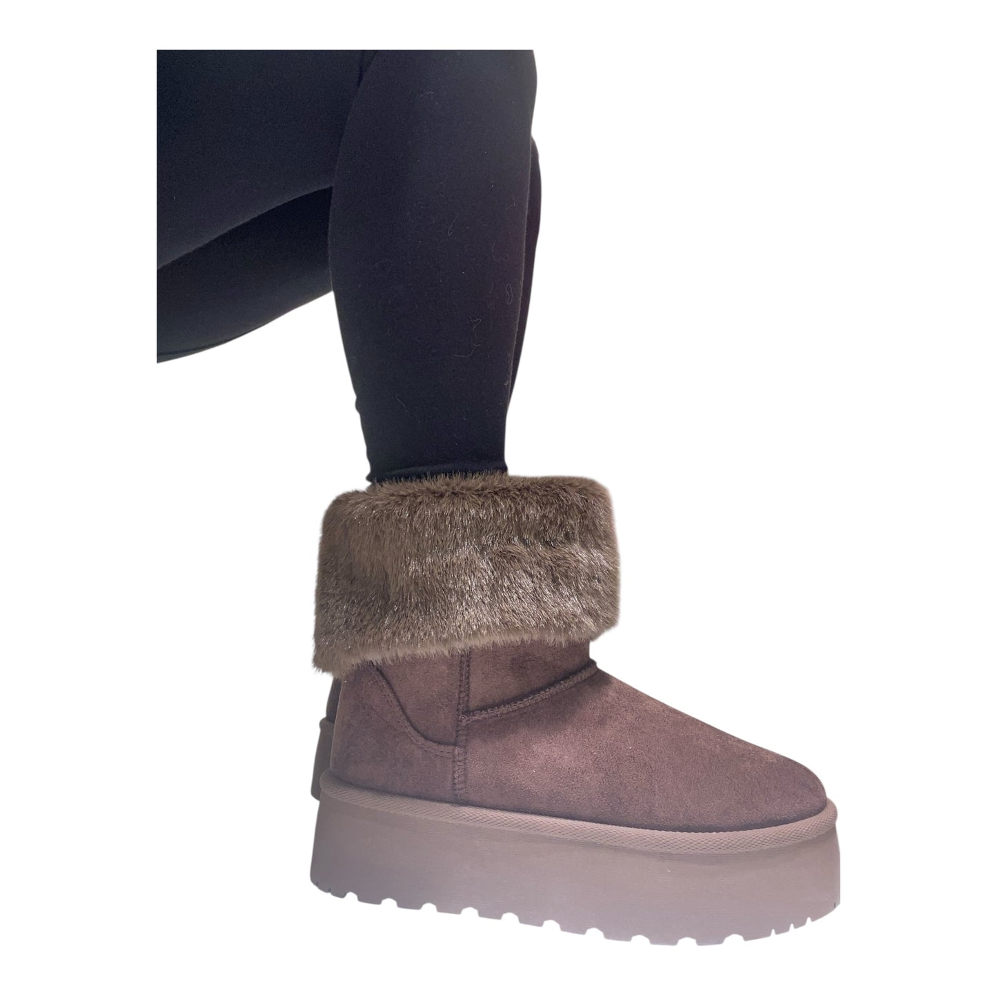 Stivaletto Montone e Pelliccia Marrone