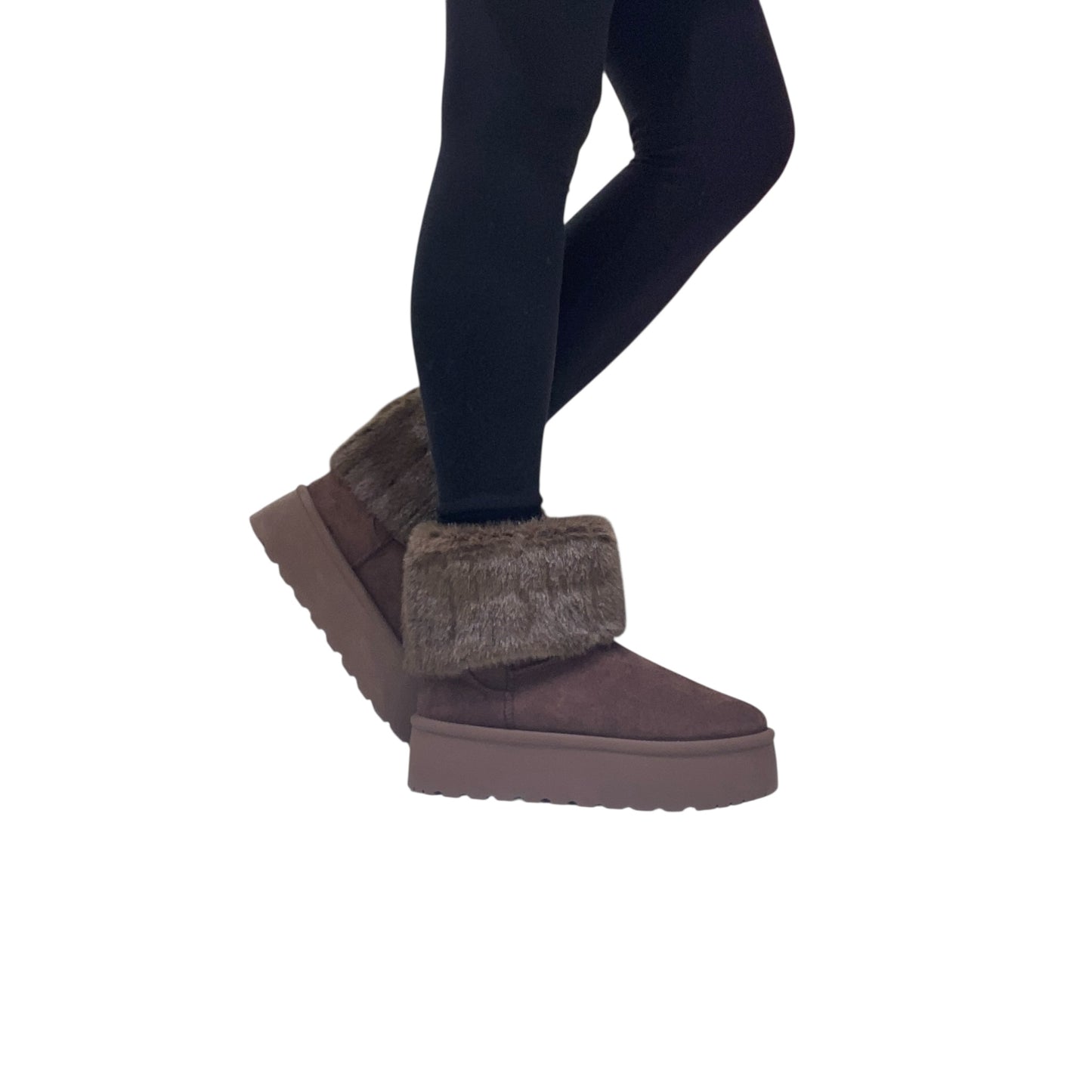 Stivaletto Montone e Pelliccia Marrone