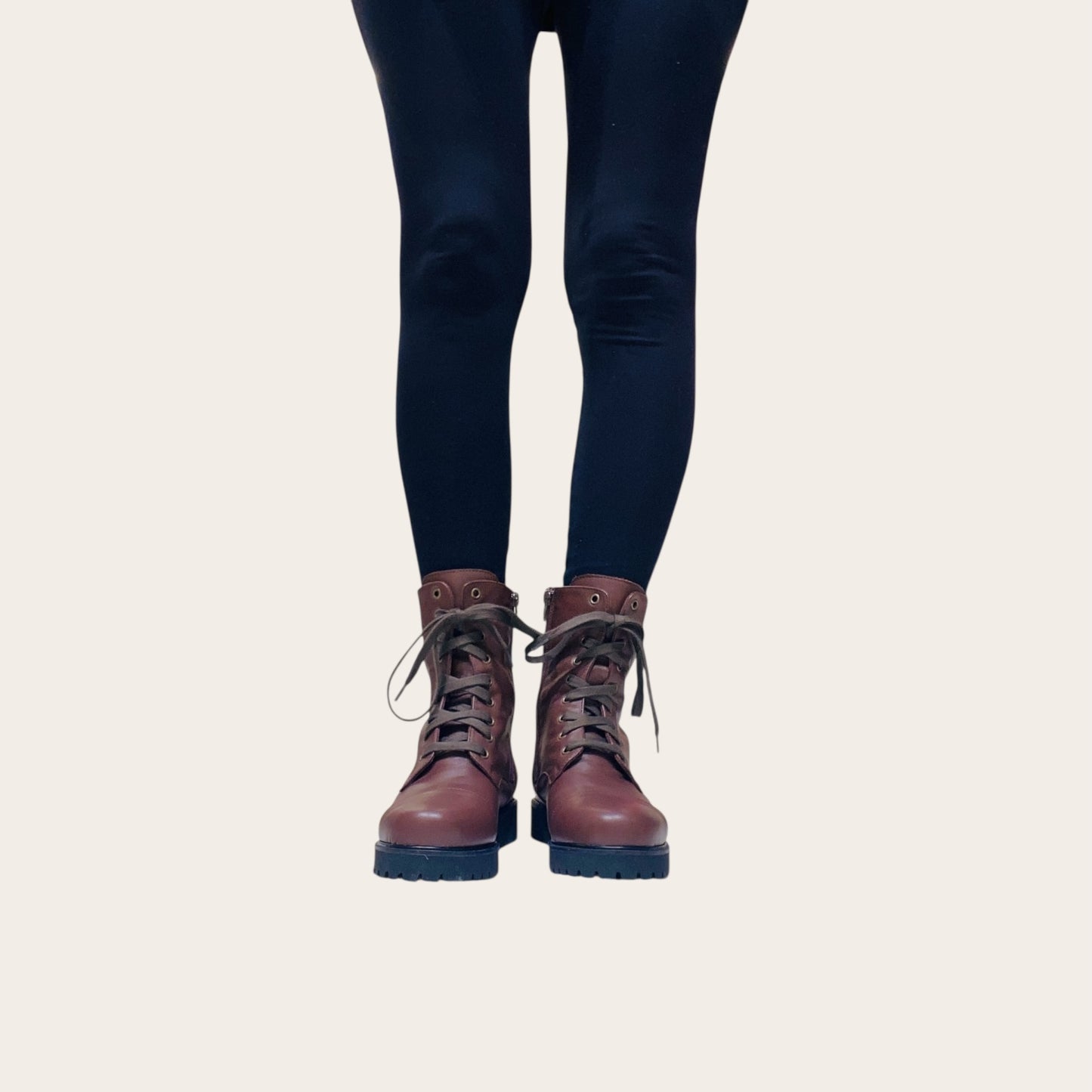 Anfibio Stivaletto di pelle marrone